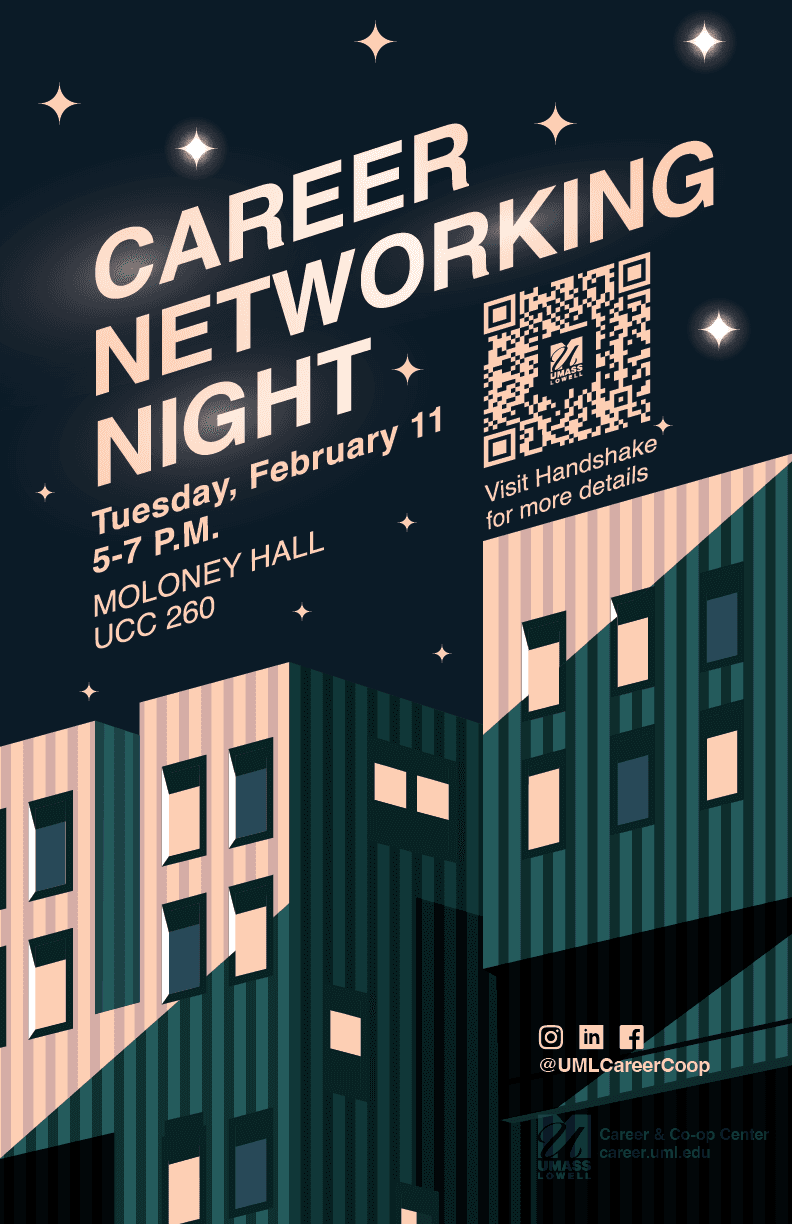 Spring career fair poster, Career Networking Night