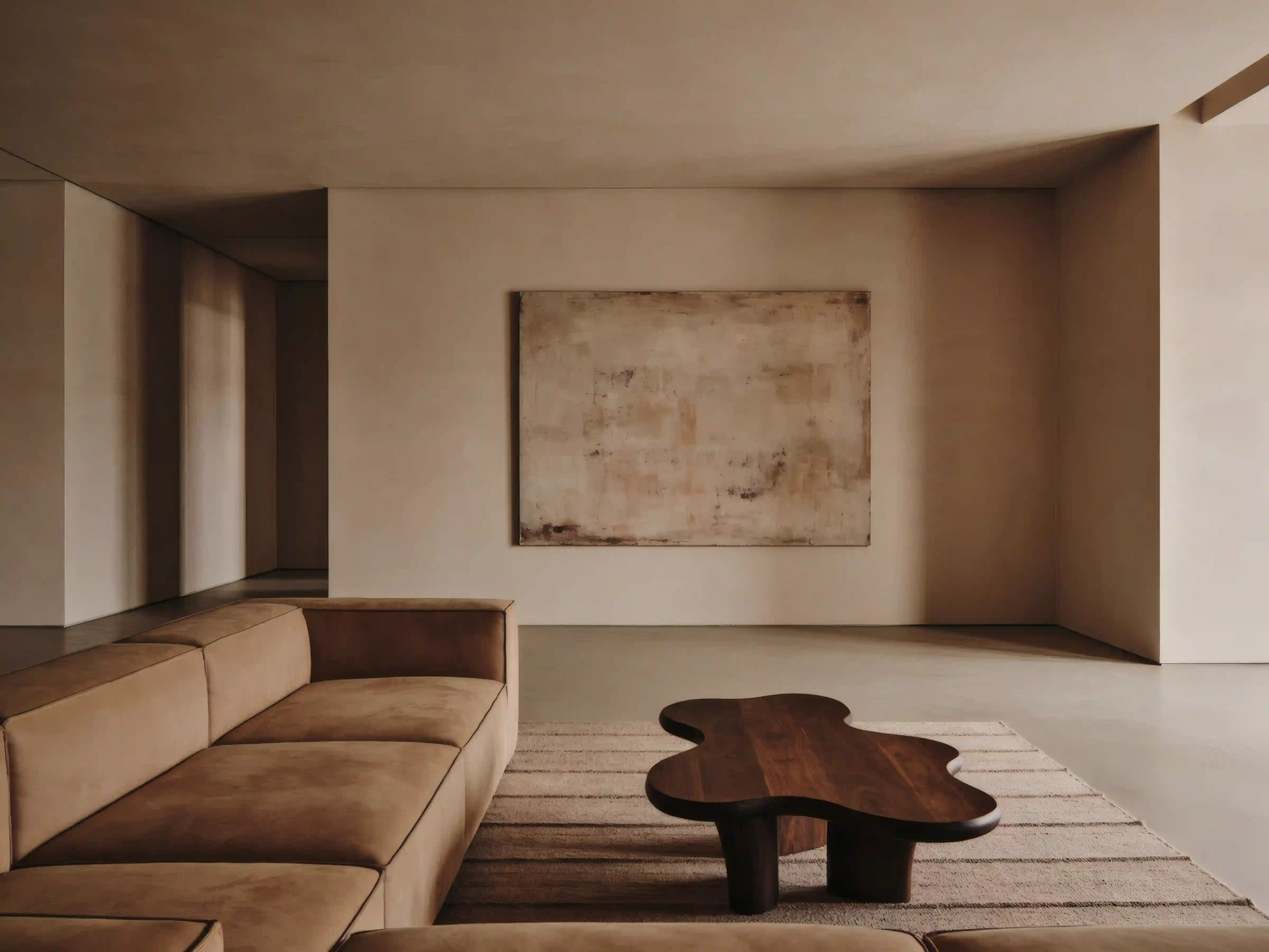 Modern minimalist interior.