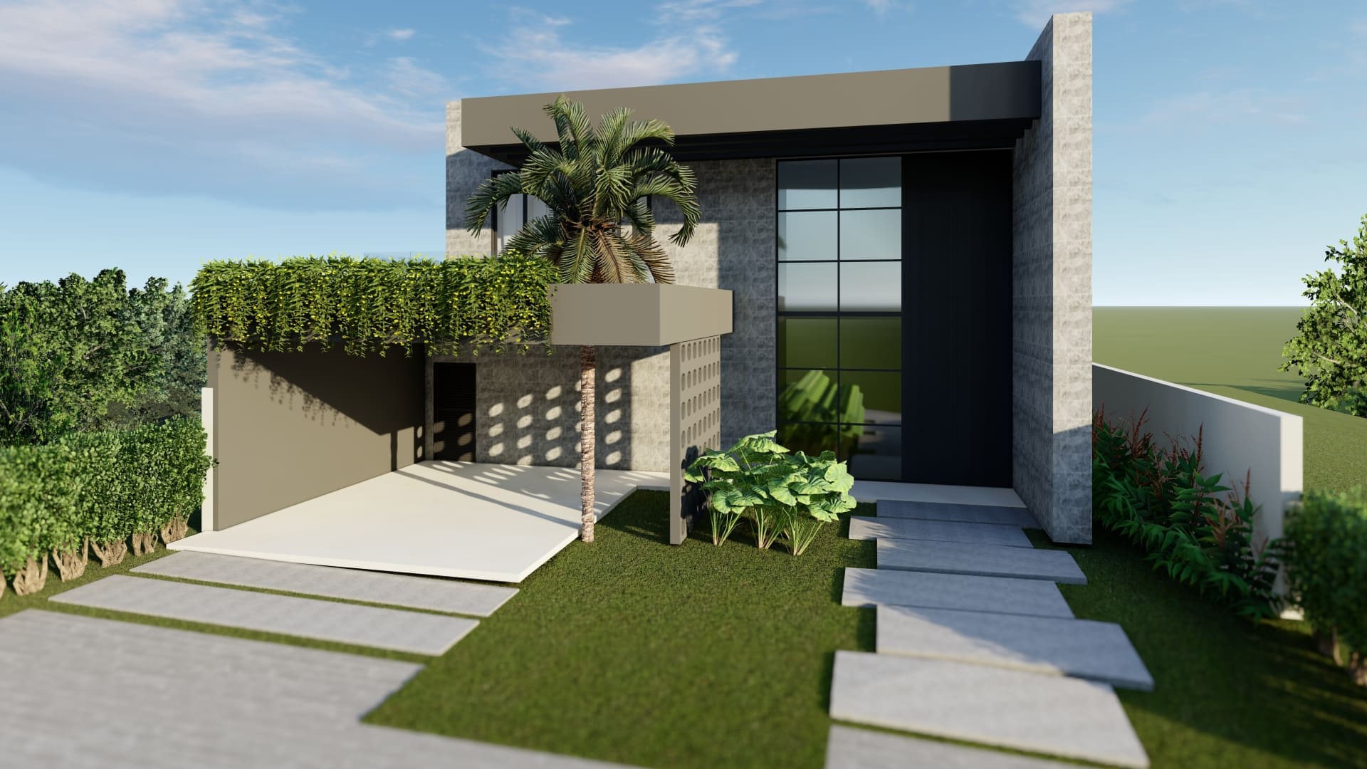 Projeto arquitetônico residencial da Meraki Arquitetura, com design inteligente, estética contemporânea e integração com o entorno.