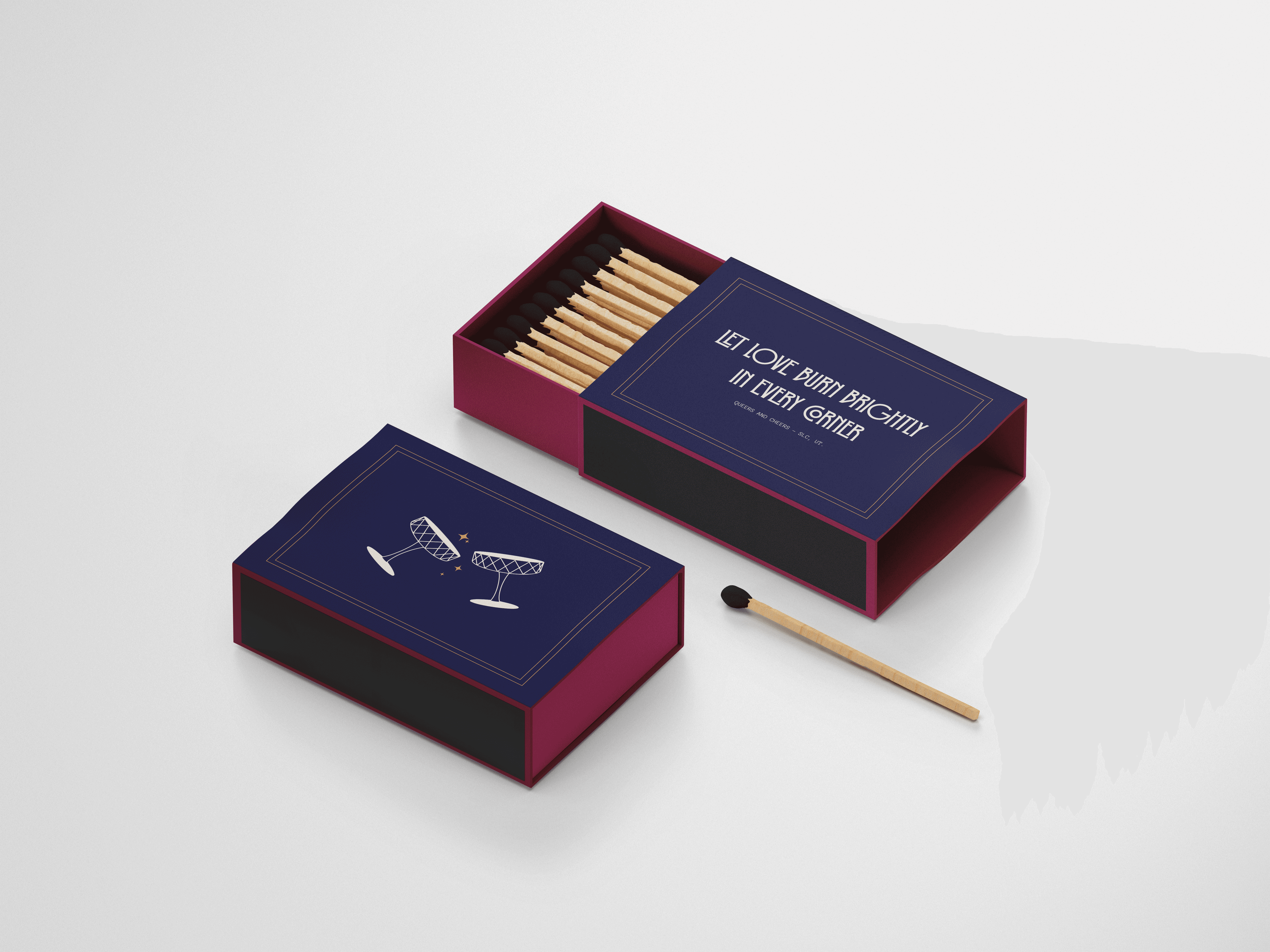 Queers and Cheers matchbox