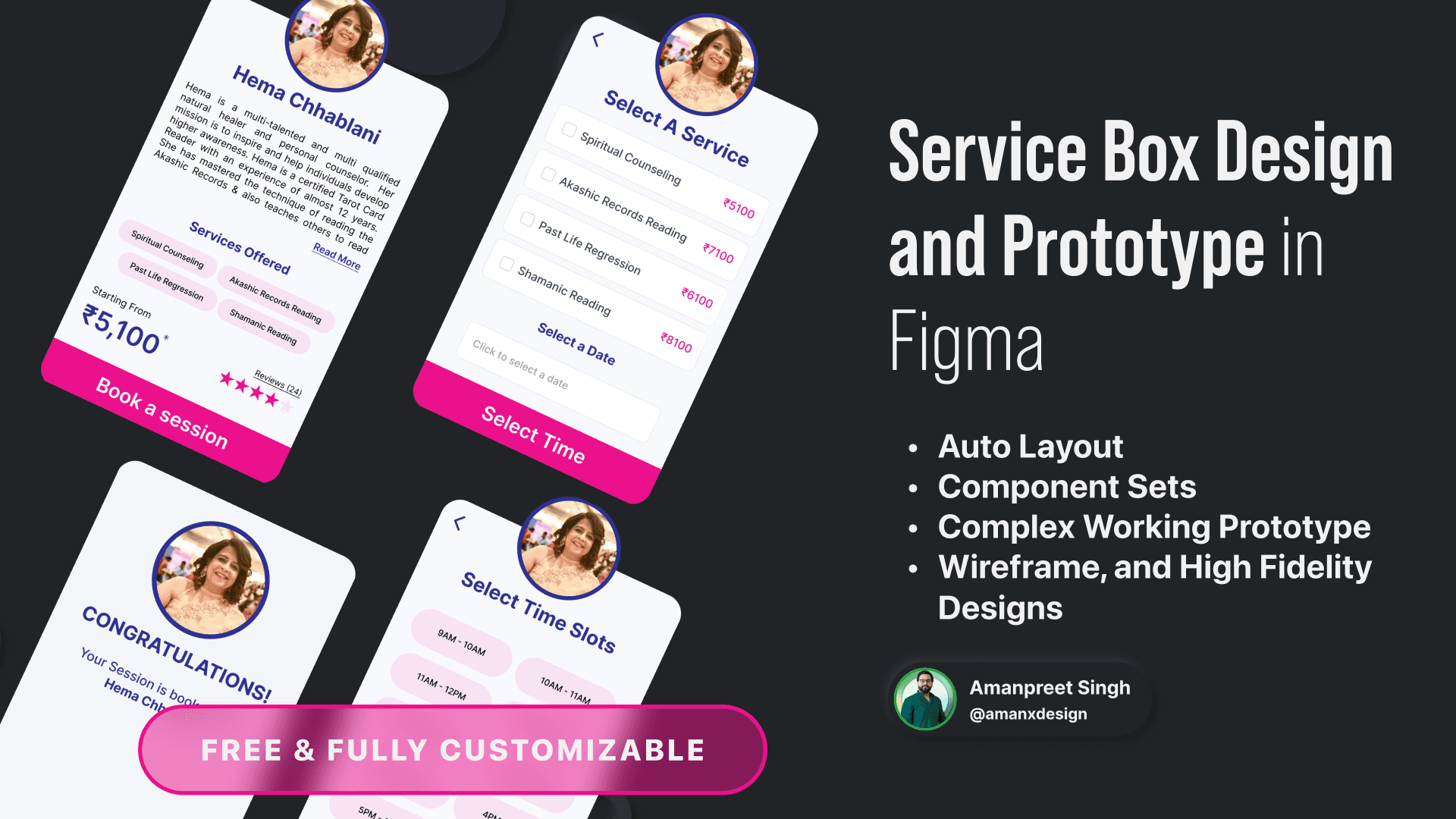 Service Box Design and Prototype in Figma