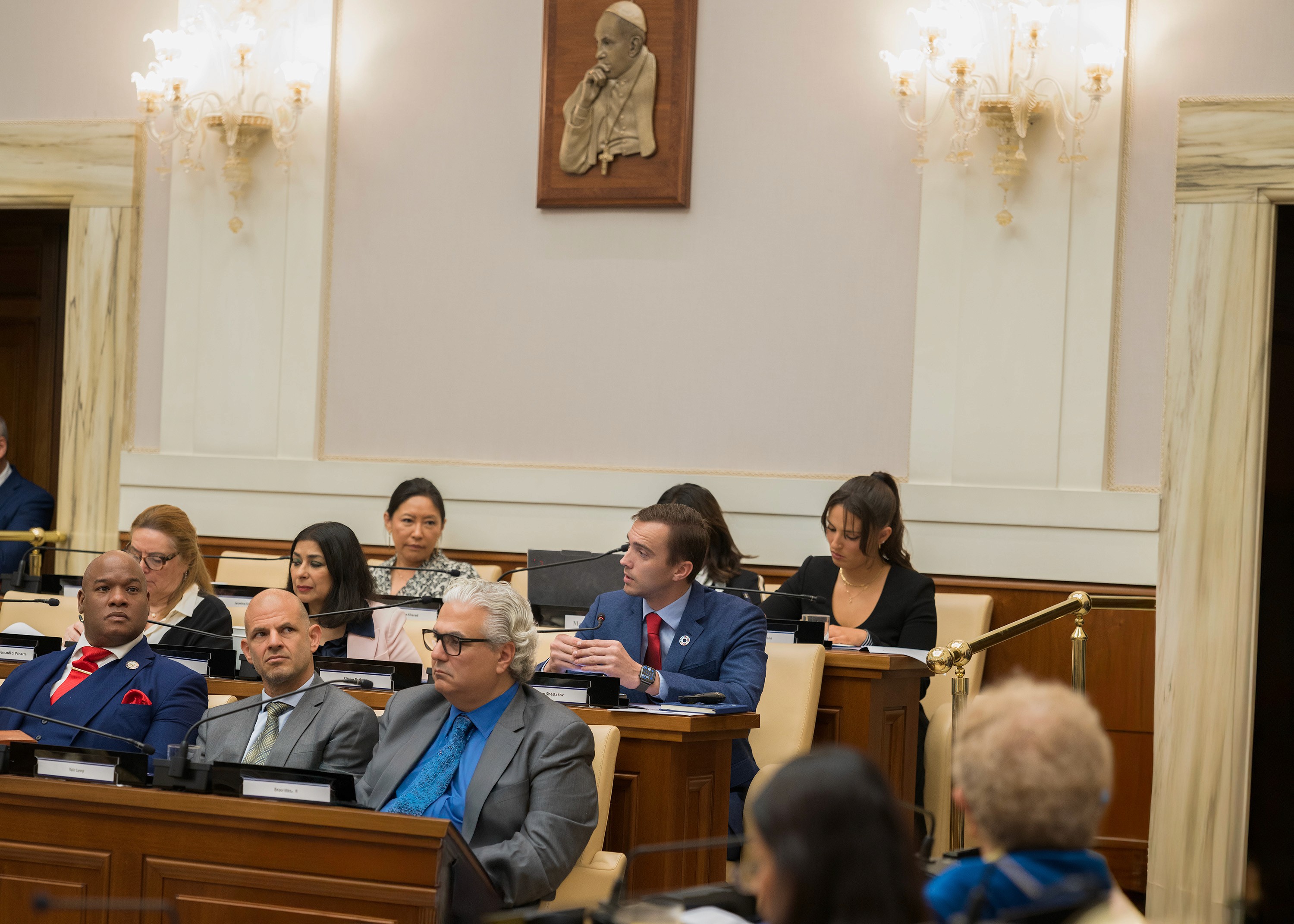 Faces of Impact Founder Artem Shestakov with Pastor Mark Burns at the Pontifical Academy of Sciences, Vatican City.