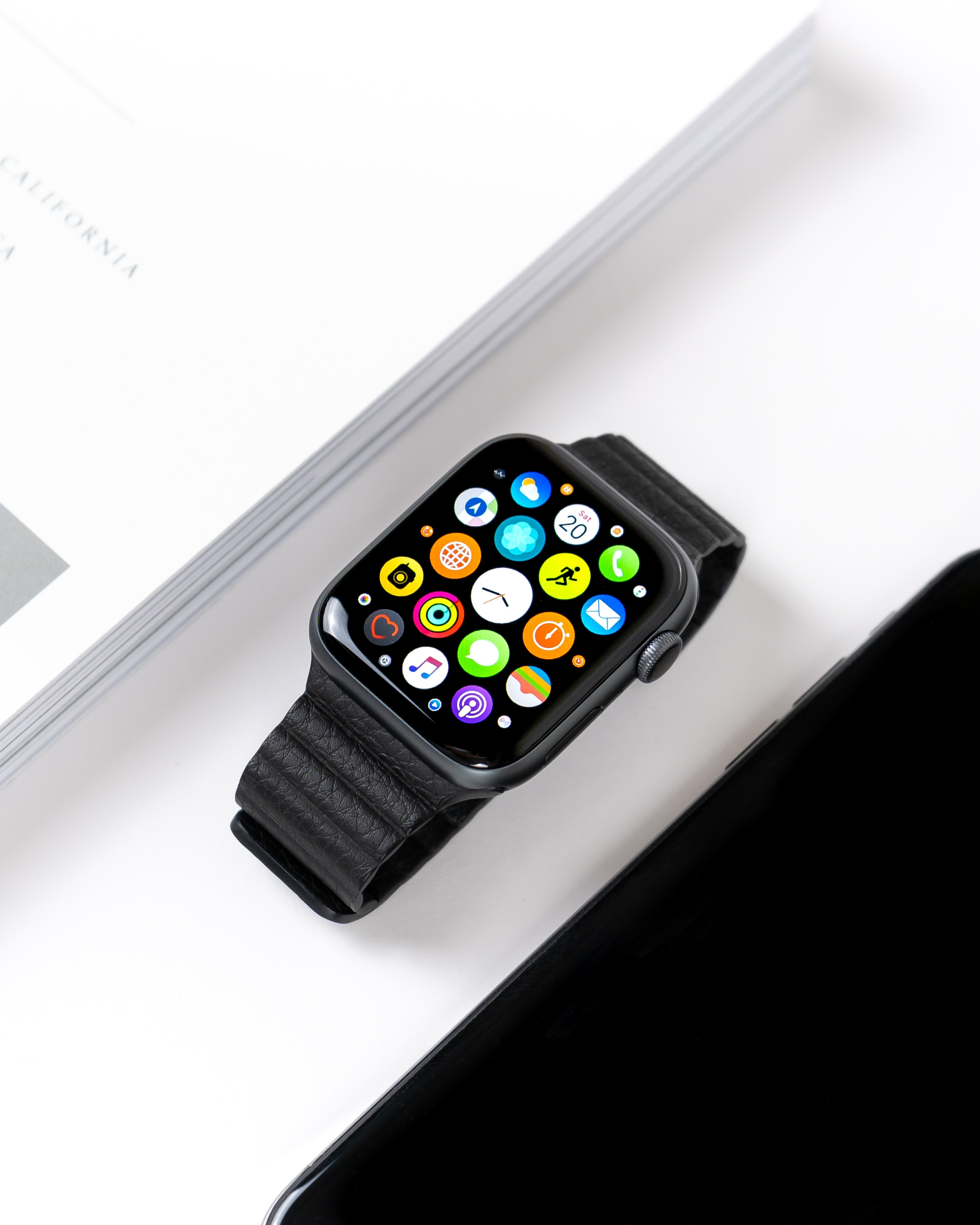 A screen of smartwatch to illustrate the project of creating custom smartwatch faces.