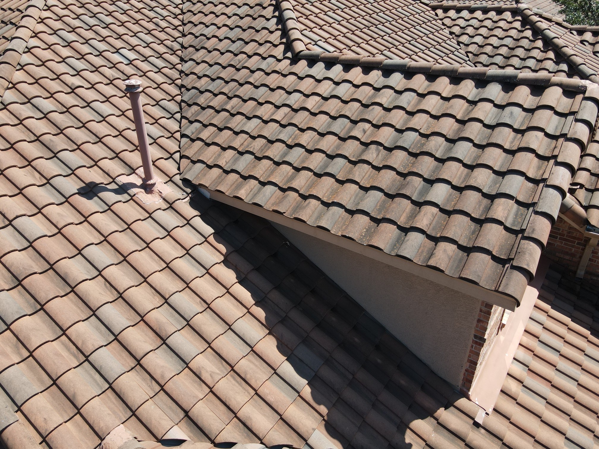 Tile roof repair.