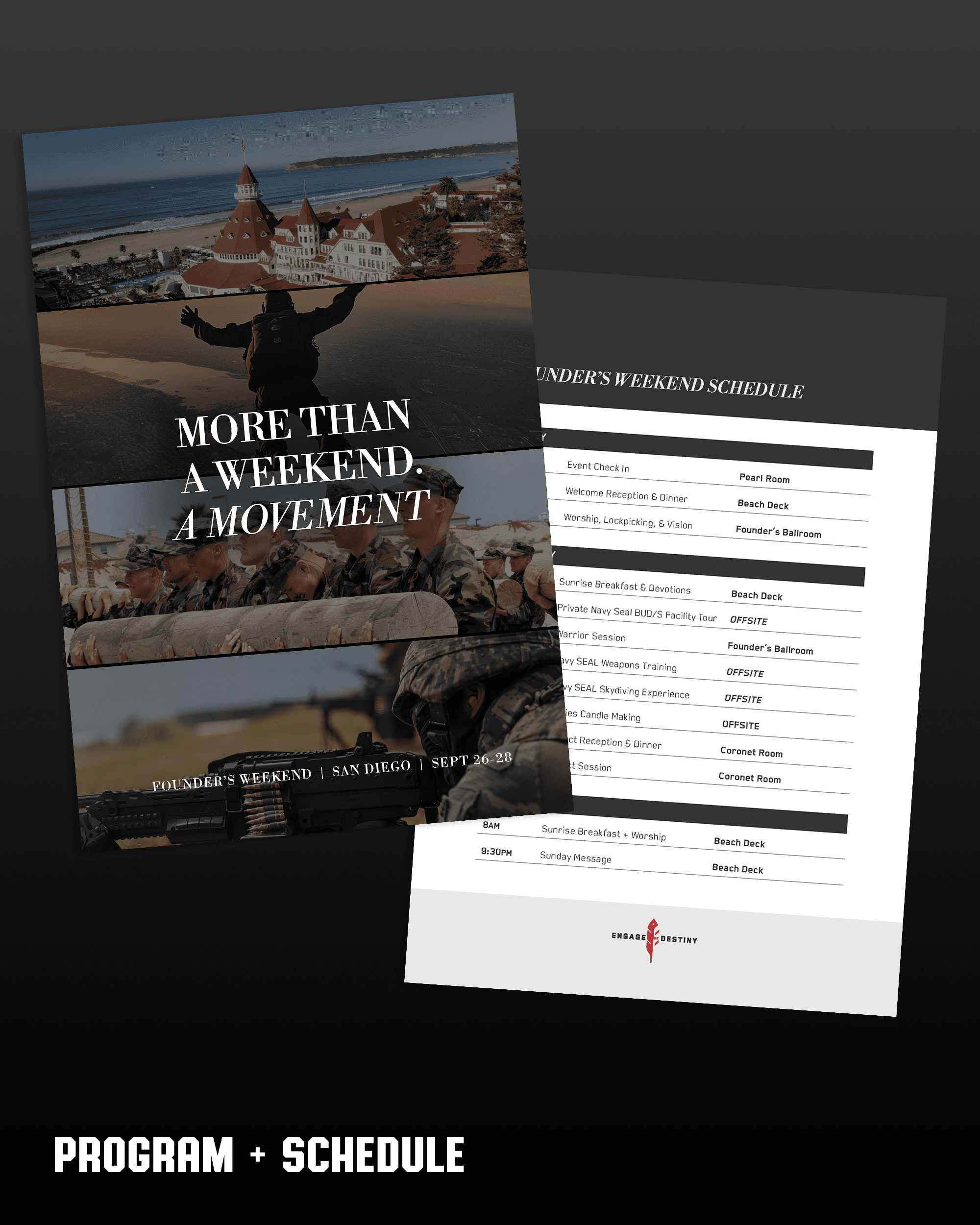 Program Schedule front and back