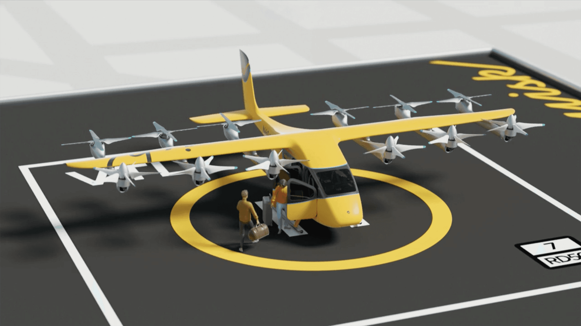 Wisk aero gen 6 on vertiport