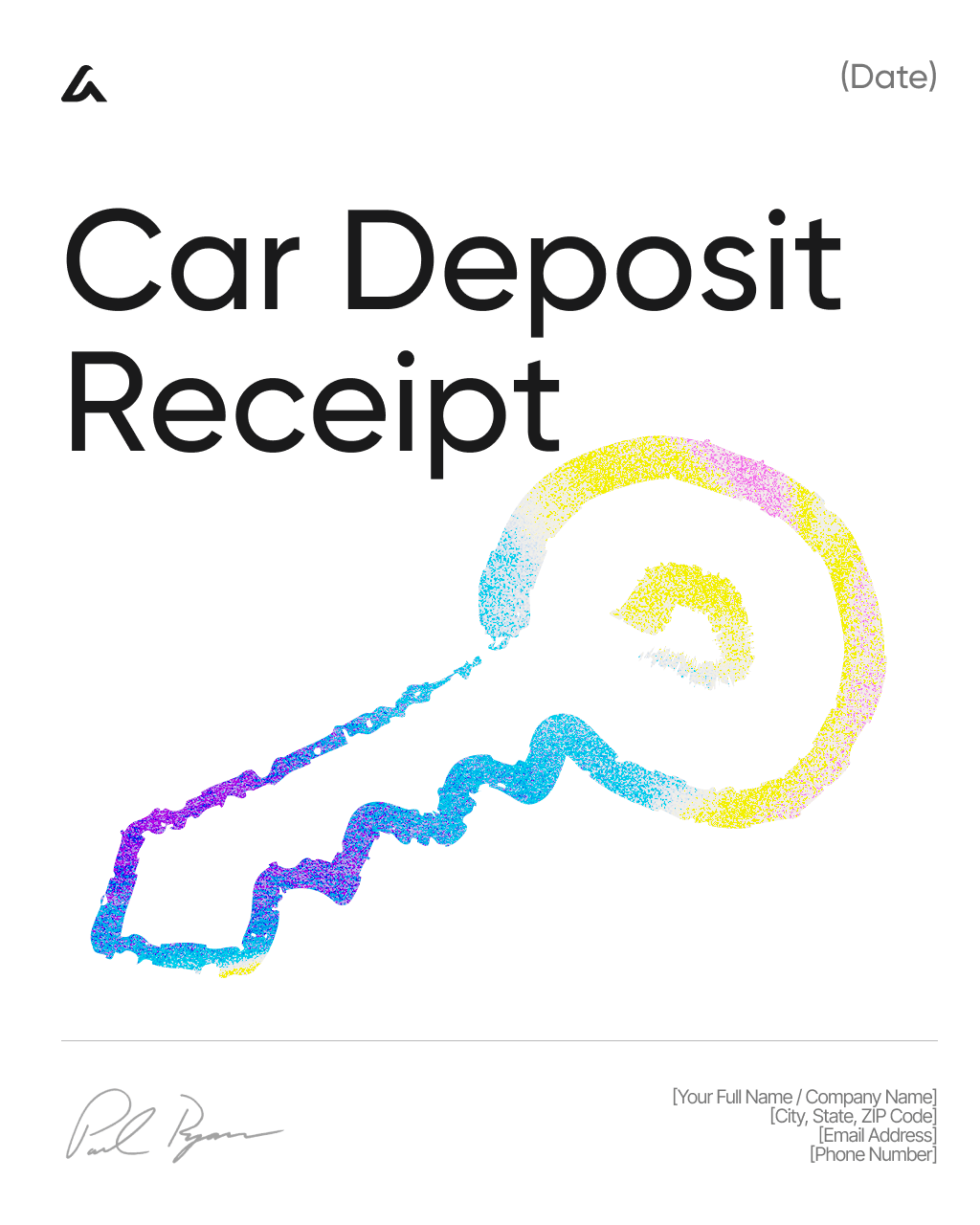 Car Deposit Receipt
