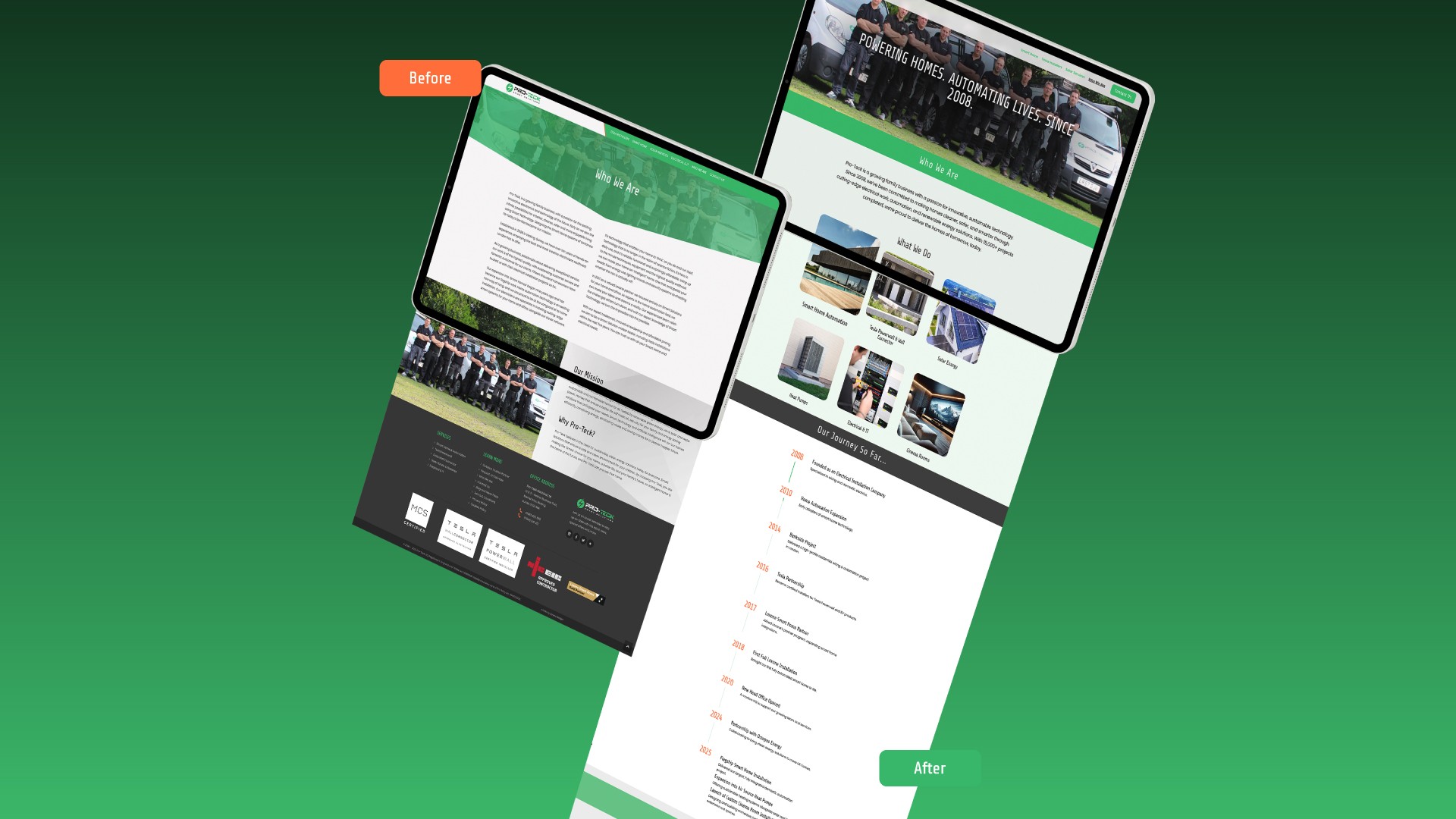 Website Design - Before & After