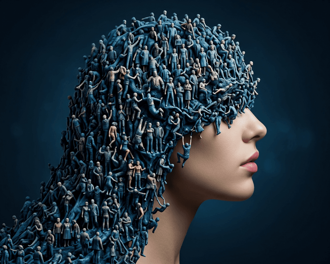 a multicolored cube is flying in the sky