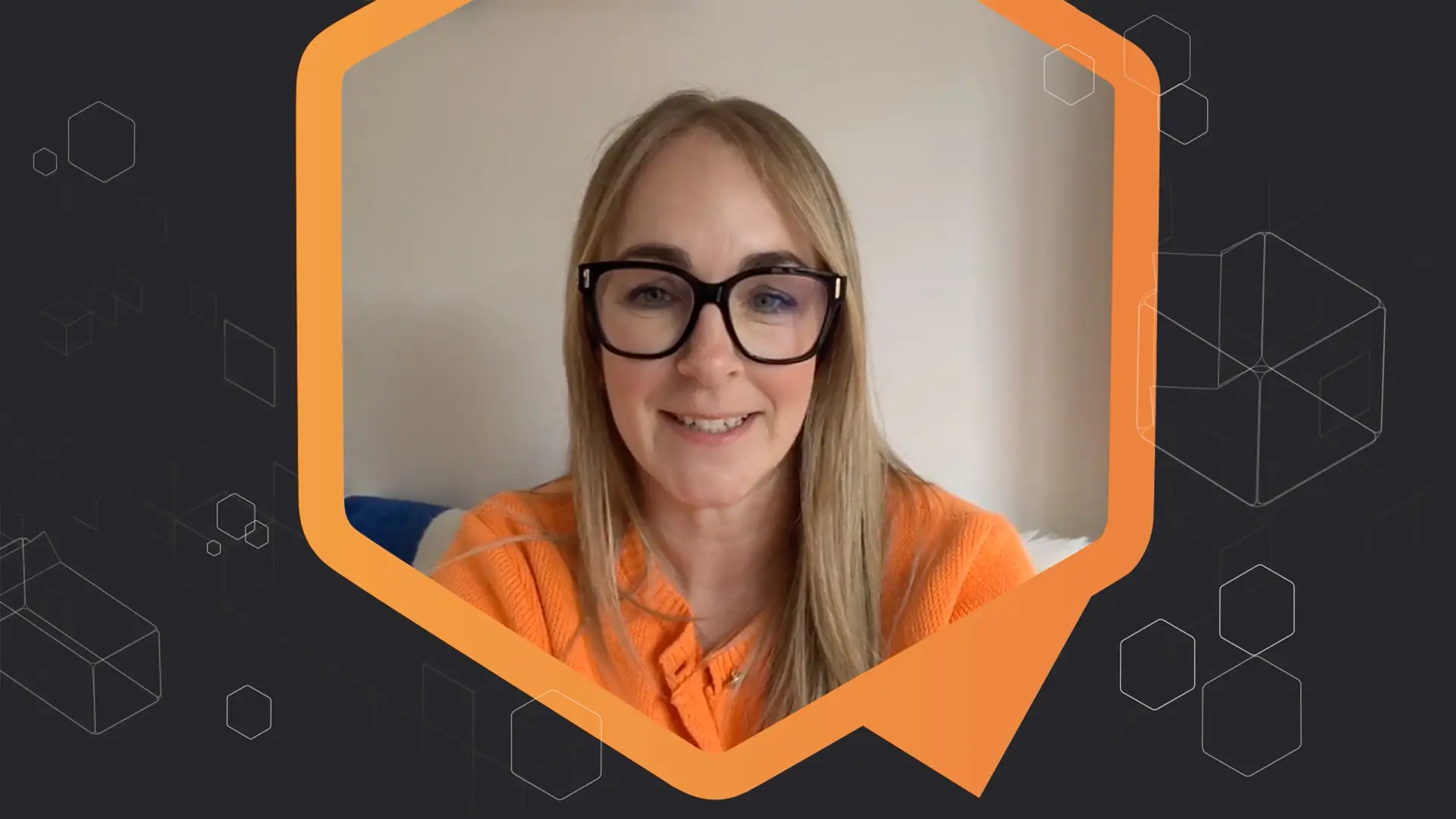 Screenshot of Beth Fear talking in the Paradigm Message Makers Podcast.