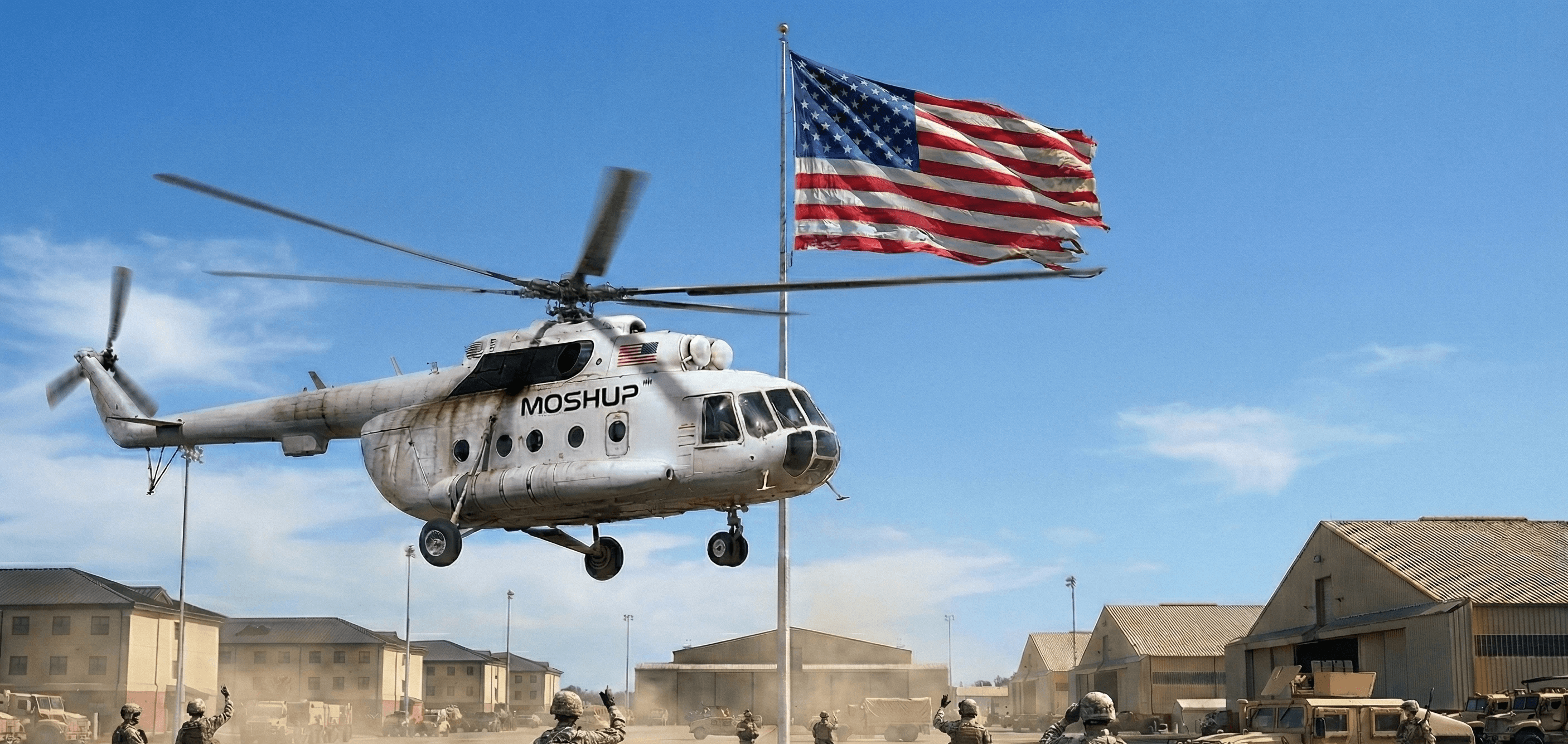 Truck on motion entering a bridge