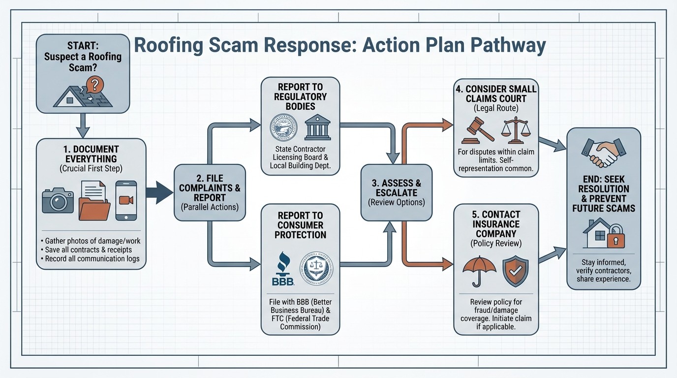 Steps to take if you've been ripped off by a roofer