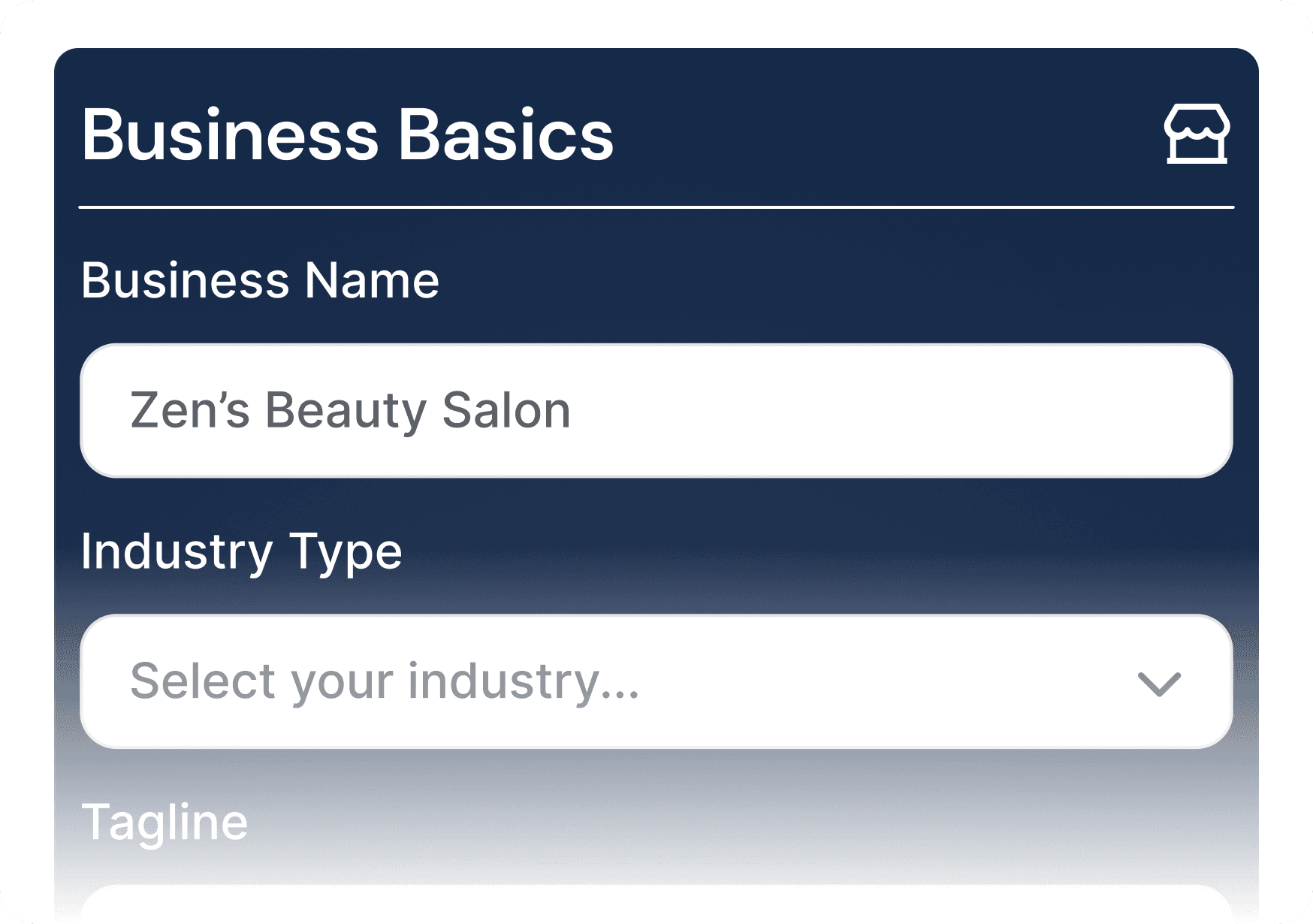 cashflow widget on financial dashboard