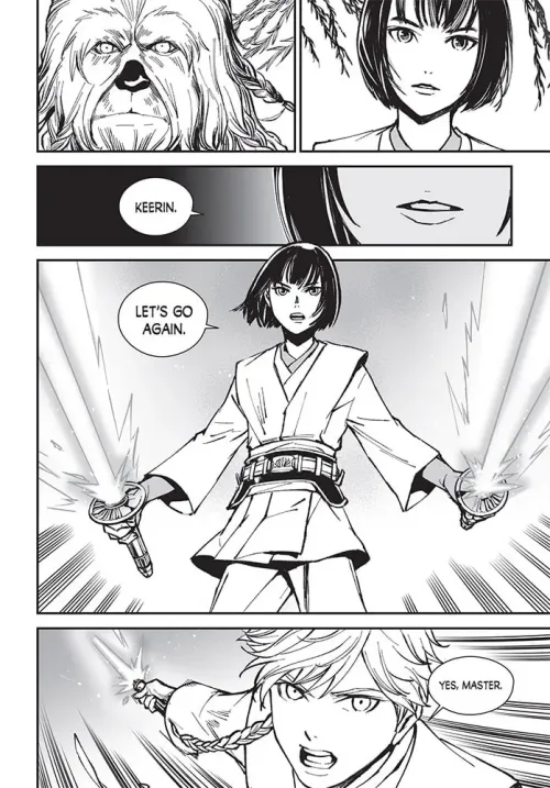 A page from the Edge of Balance High Republic manga 