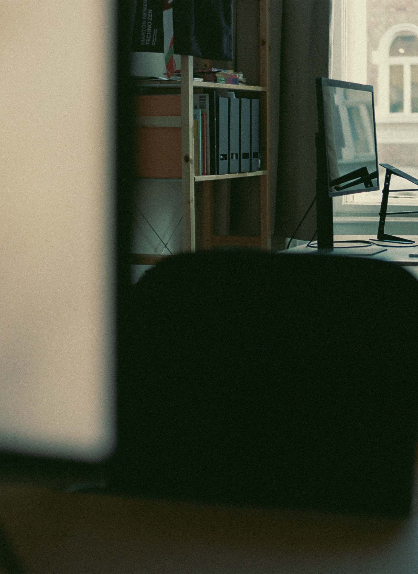 Marcell Kazsik's studio at Alkotmány street, Budapest