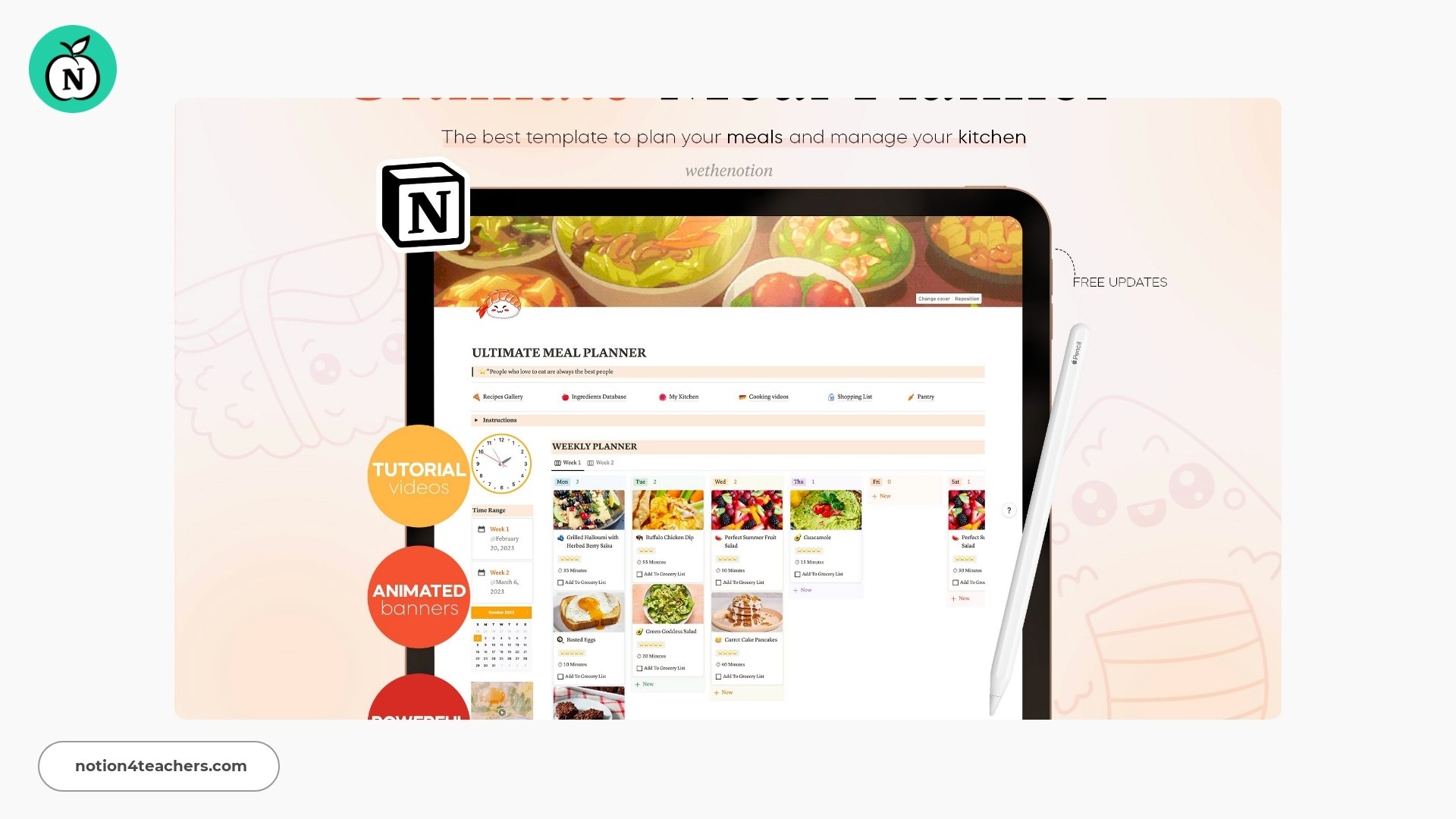 Ultimate Meal Planner Notion Template by Wethenotion