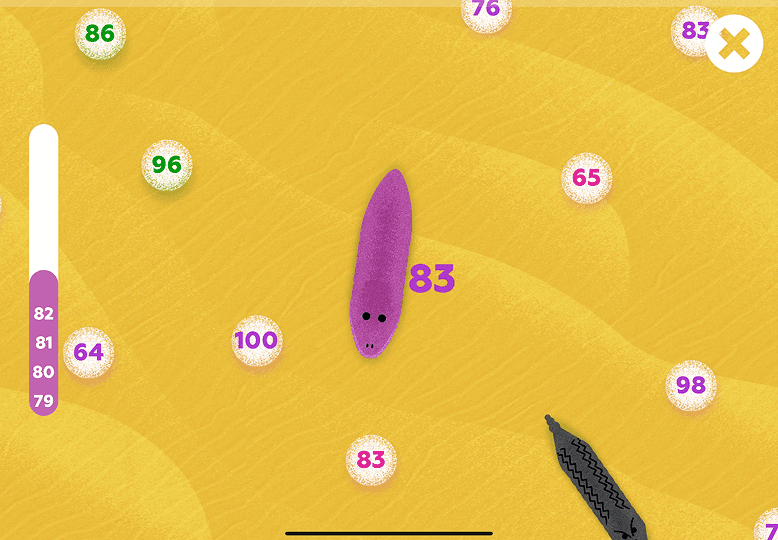 Count up: feed the snake with the correct numbers