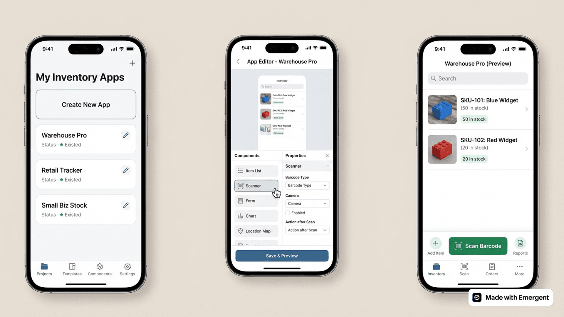 Inventory Tracking App Made With Emergent