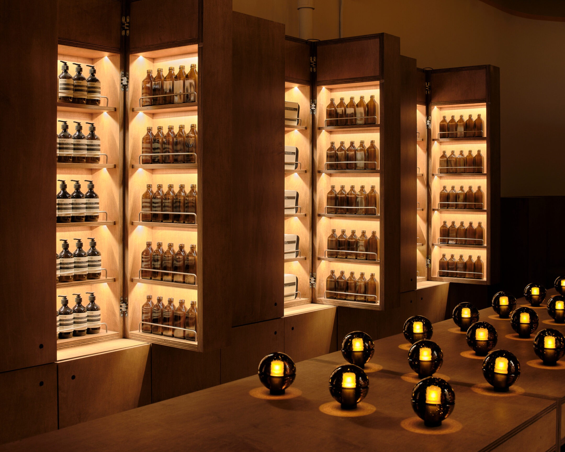 Modern food magazine brochure mockup with bold typography and bright yellow accents