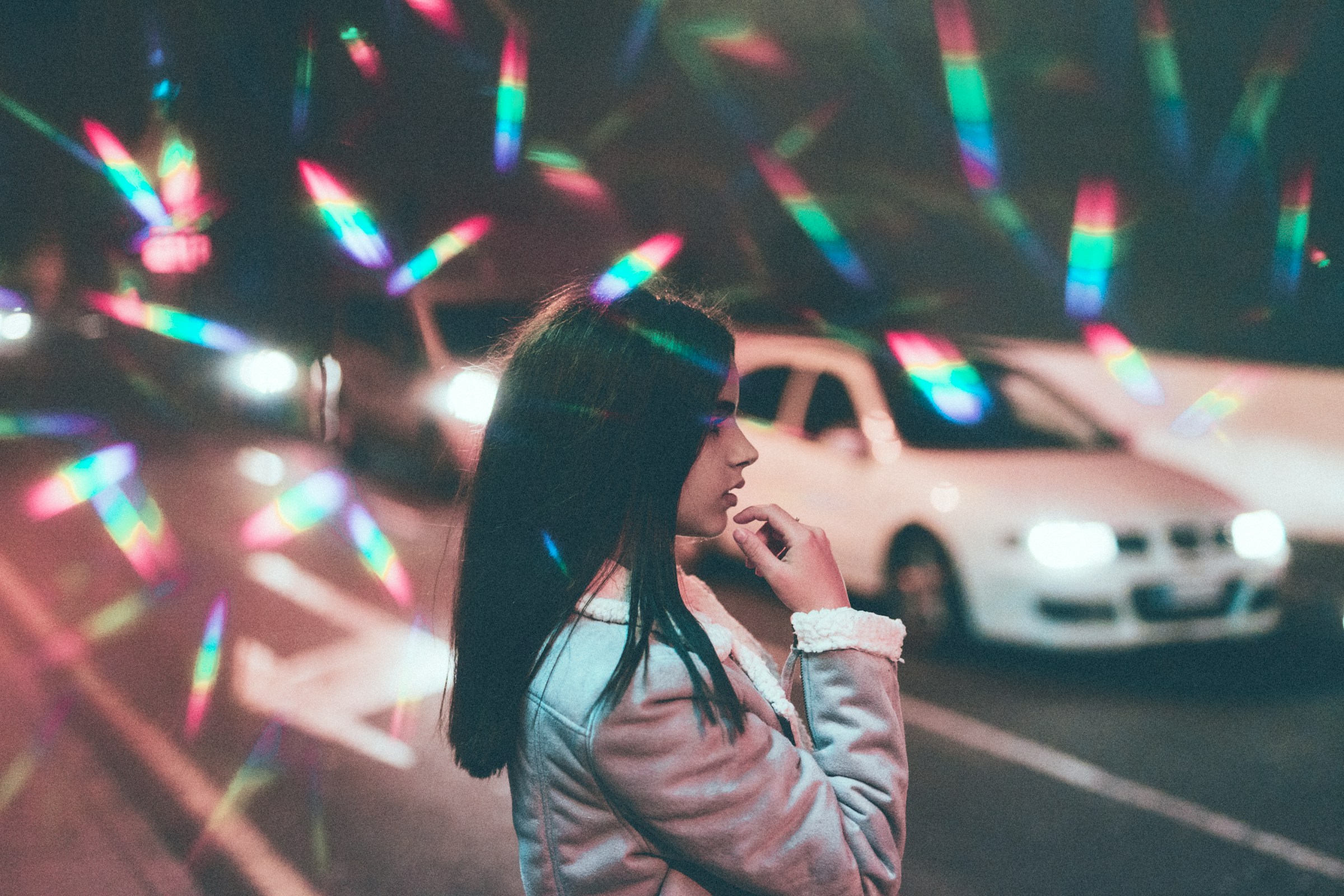 woman near a road - Clothing Color Combinations