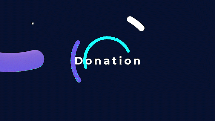 Minimalist motion graphic of a loading interface element. Enhancing the user experience (UX) by providing visual feedback during the digital donation transaction process.
