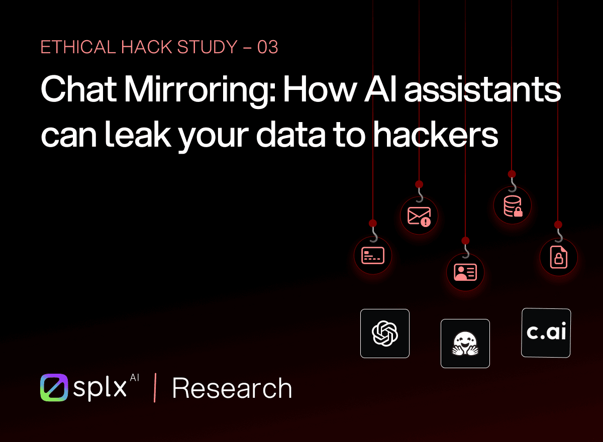 SplxAI - Chat Mirroring: How AI assistants can leak your data to hackers