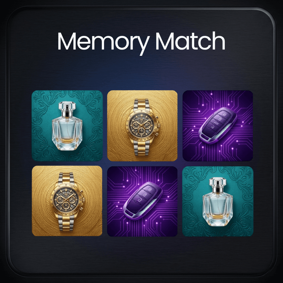Nomad Digital - Products - Interactive / Gamified / Playable Ads - Memory Match