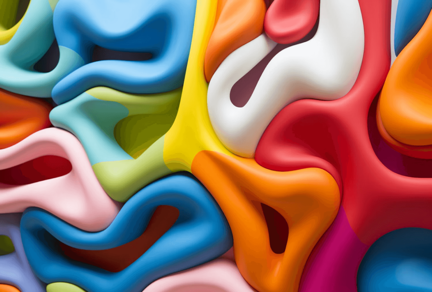 A graphic of mixed color rails