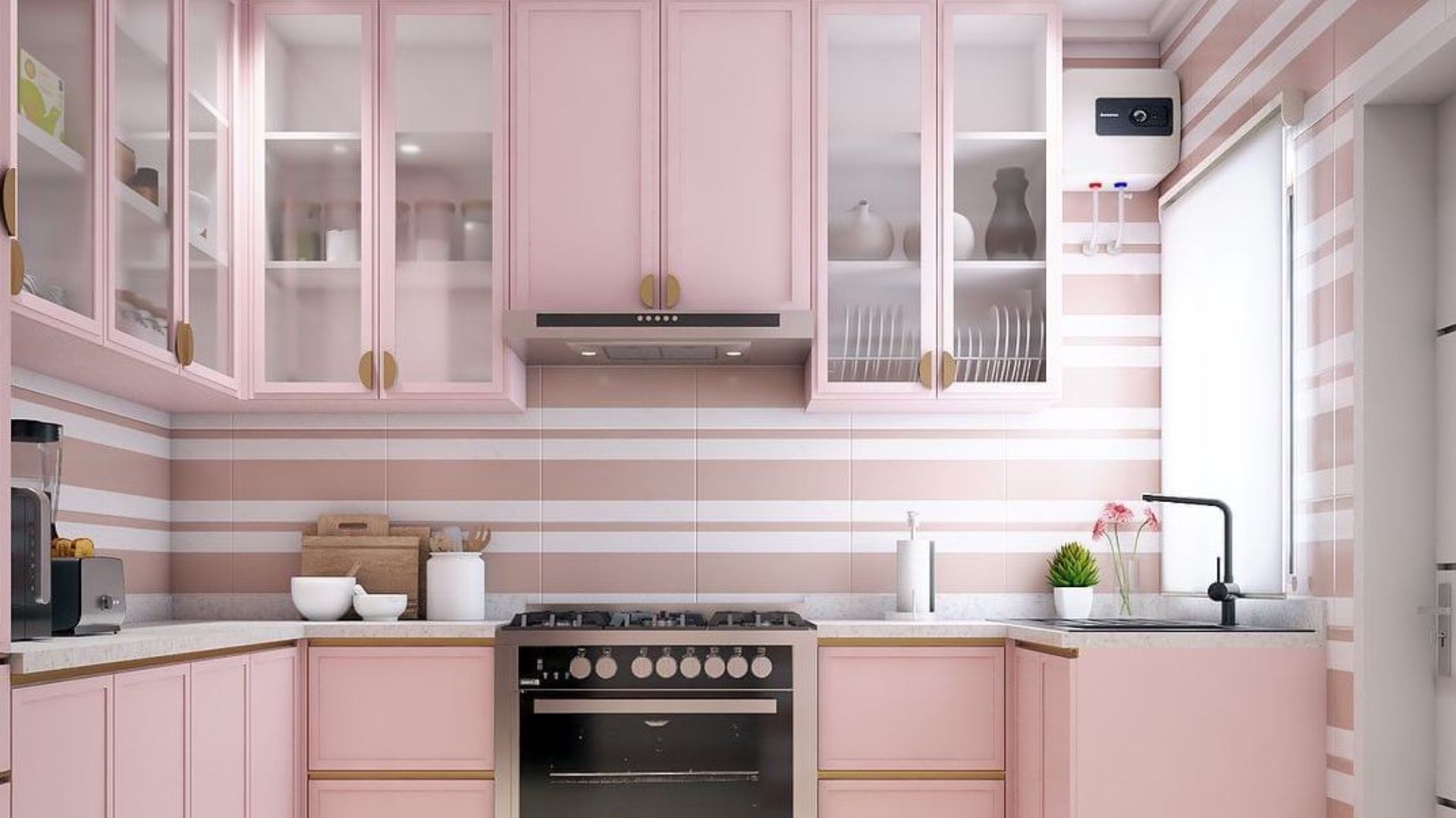 Light Grey and Pastel Pink