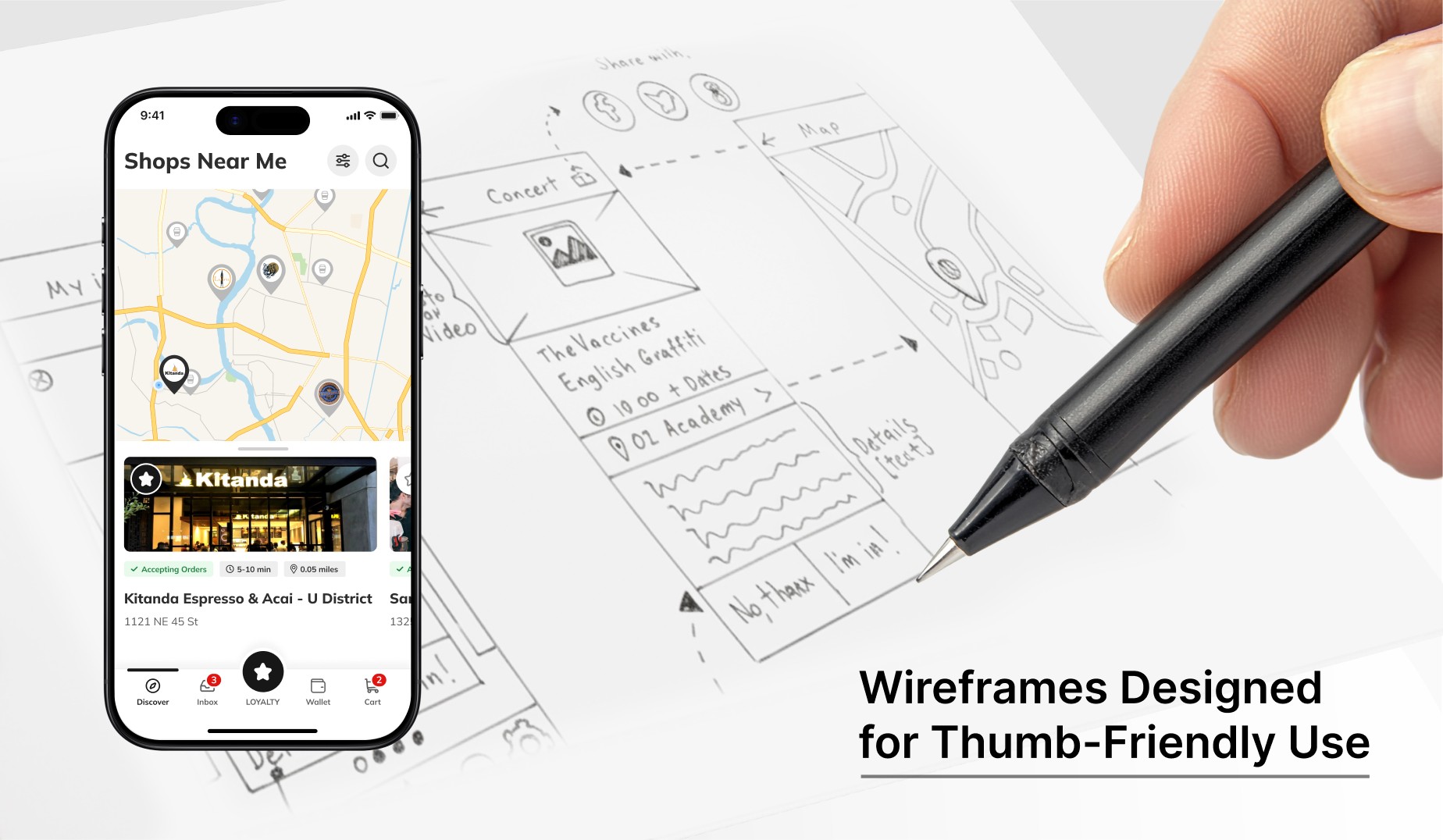 Loyalty rewards flow integrated into coffee mobile app