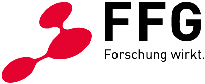 The logo of the Österreichische Forschungsförderungsgesellschaft (FFG).