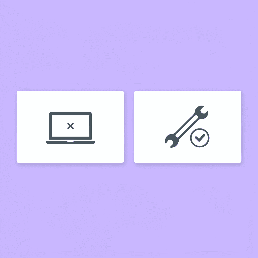 Before and after comparison: left side shows ChatGPT adoption without results, right side shows purpose-built alternatives delivering measurable gains