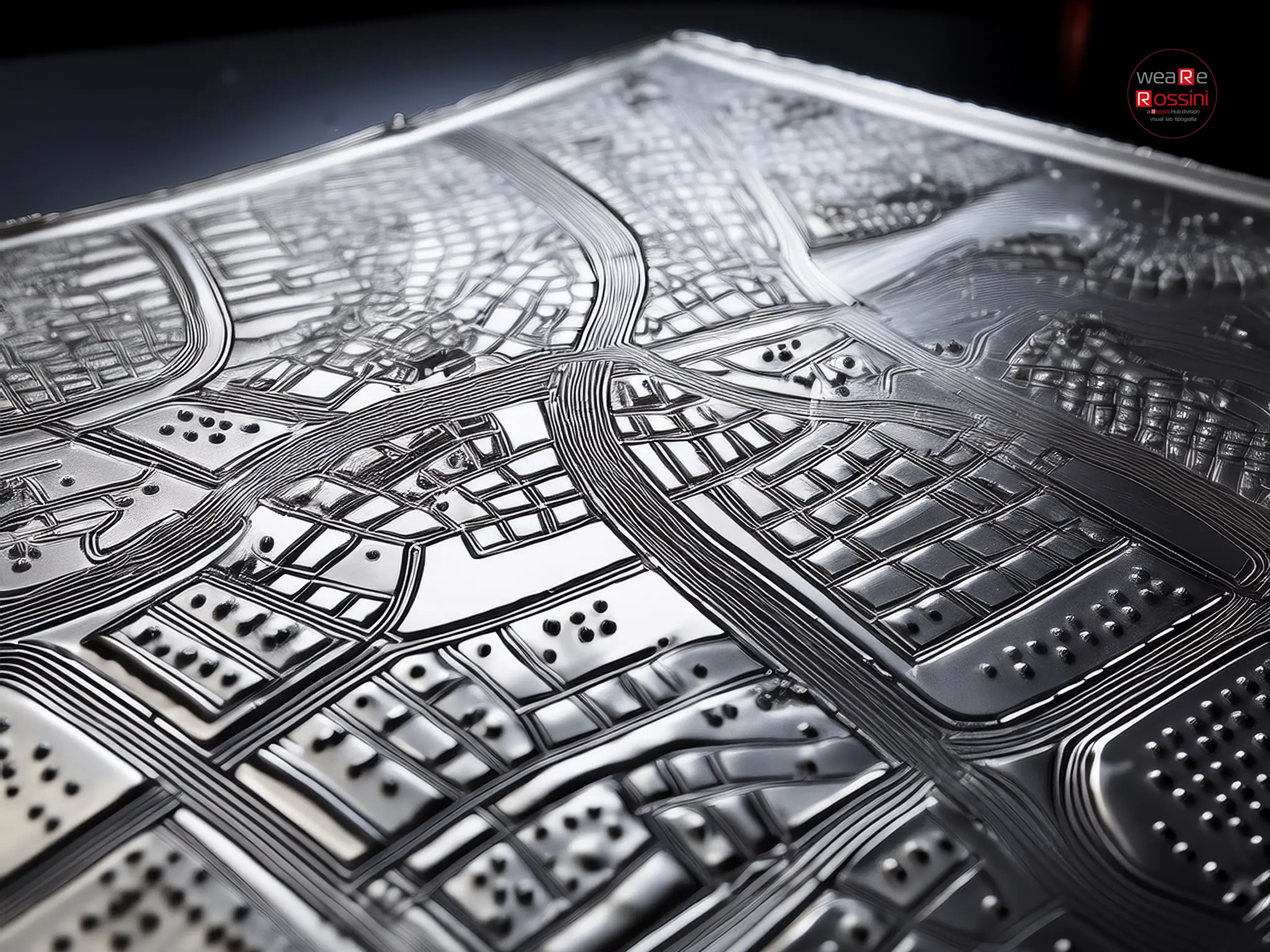 Stampa con caratteri braille su pannello rigido