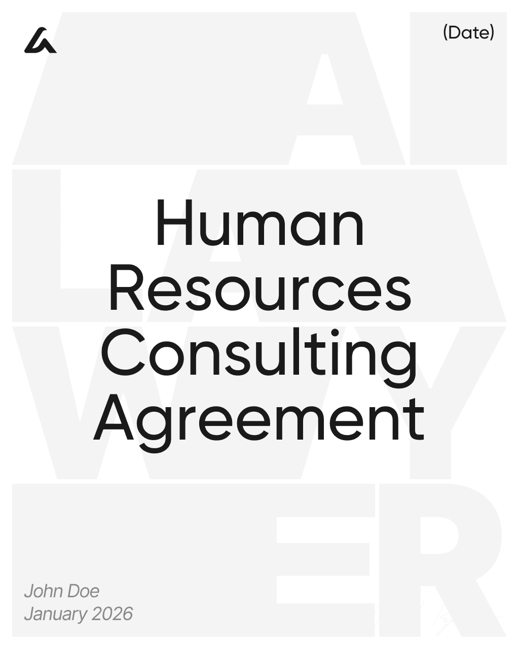 Human Resources Consulting Agreement