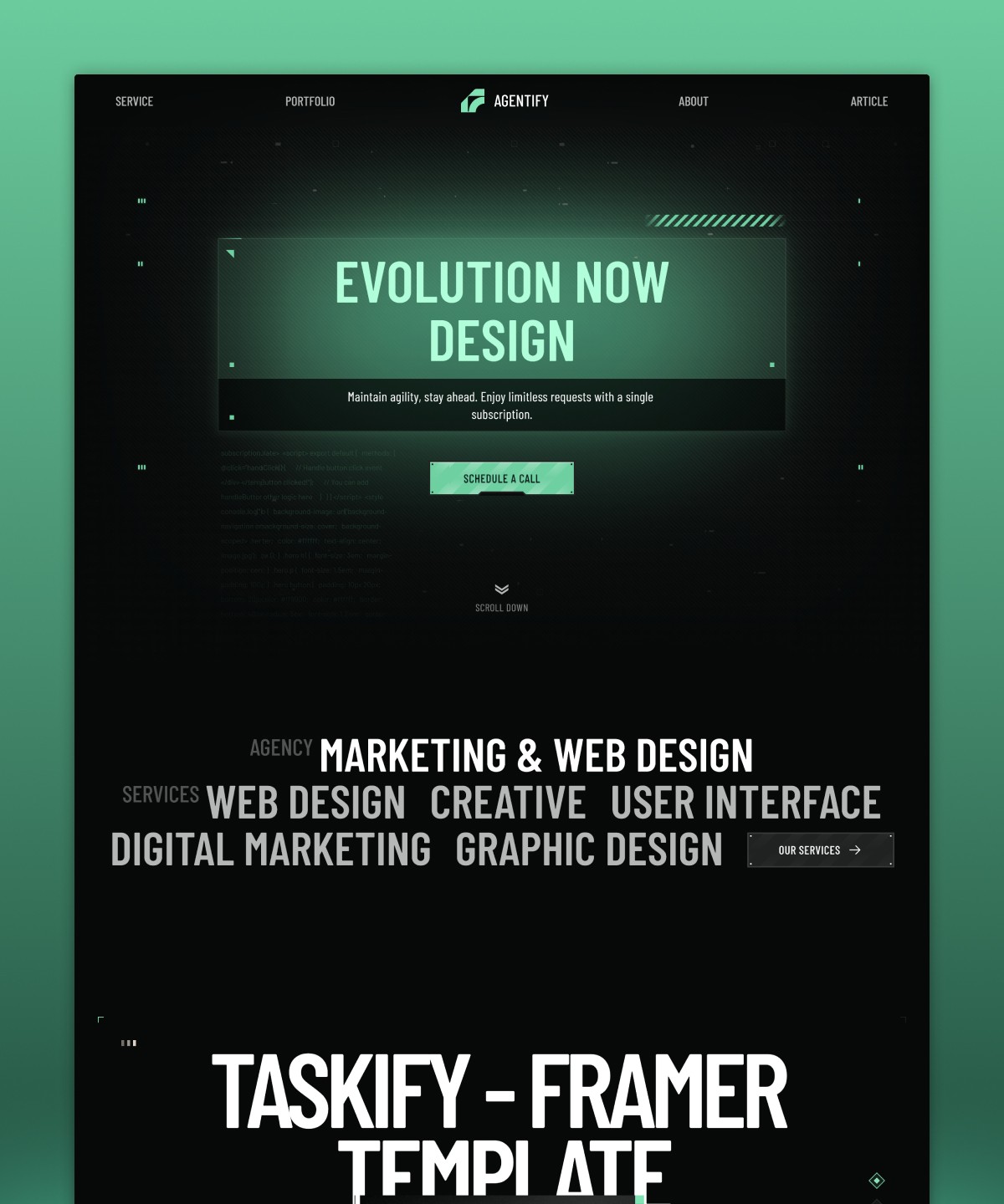 Agentify by Dmytri Ivanov - design asset by Framer
