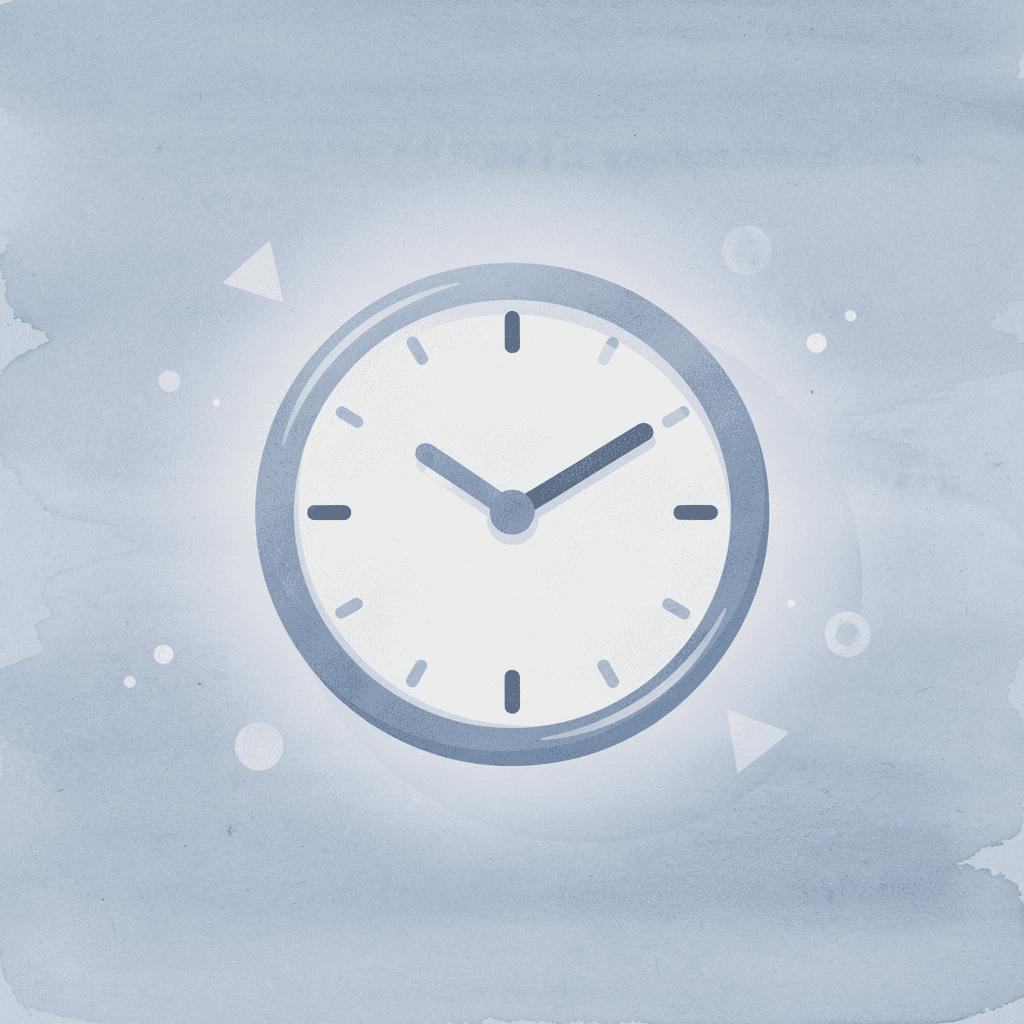 Clock icon representing end-of-day timing focus