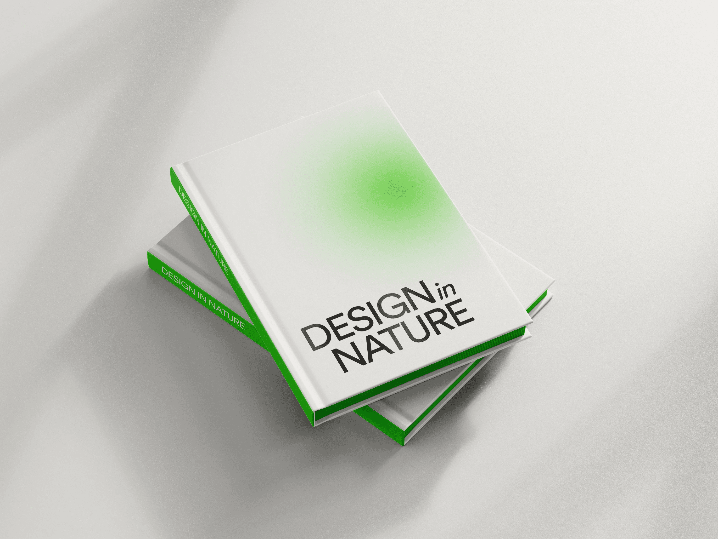 Editorial book cover design for nature book