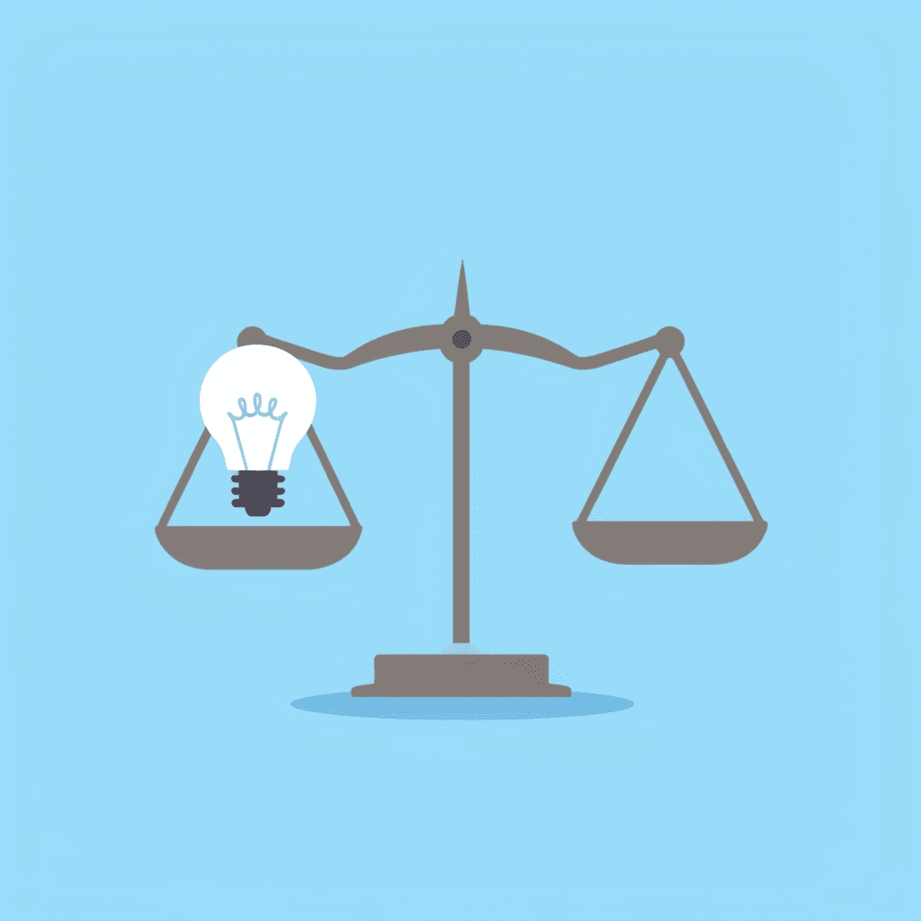  Balance scale comparing 'Not Required' on one side with 'Versatile Teaching Tool' on the other