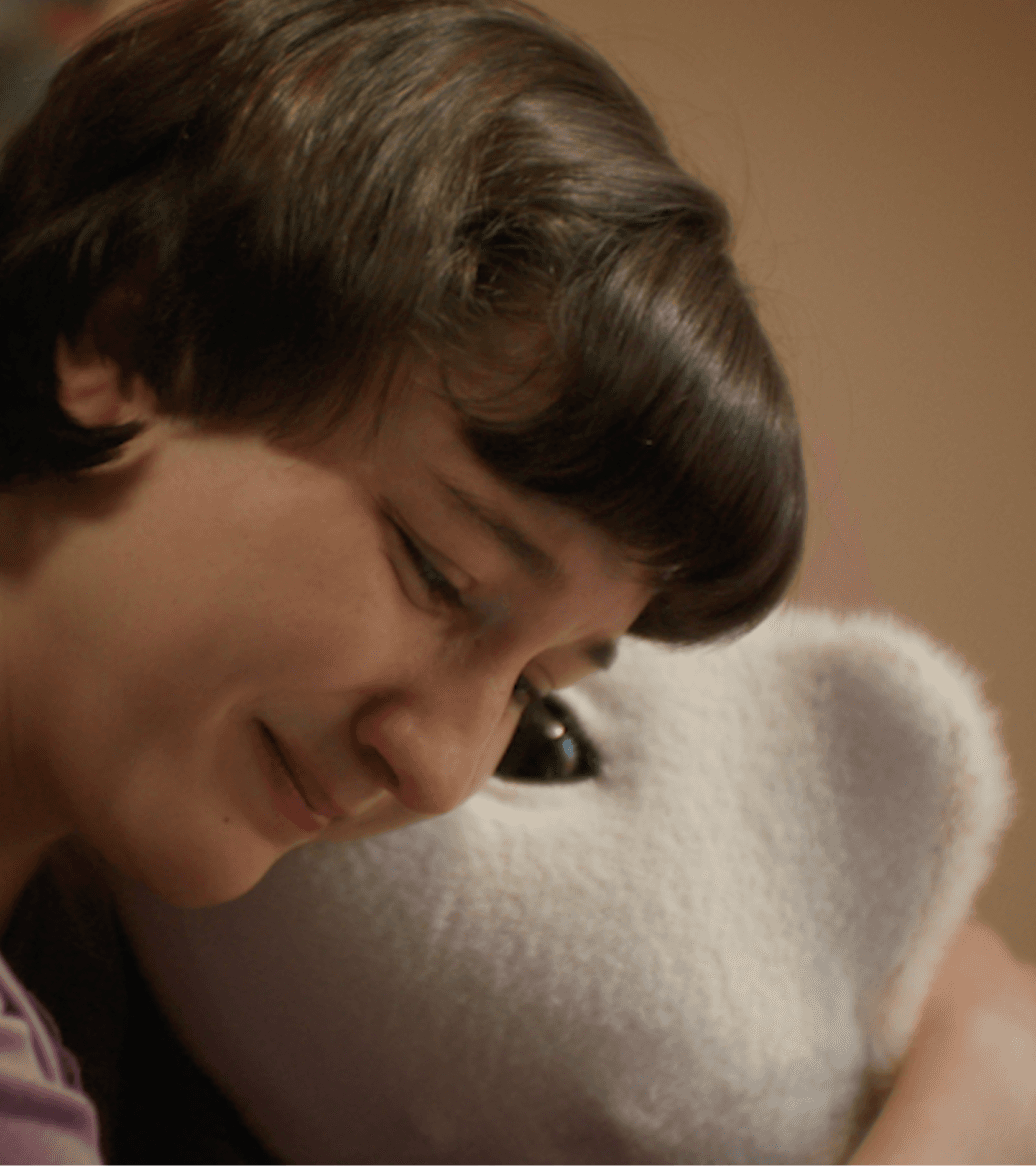 Child hugging a familiar