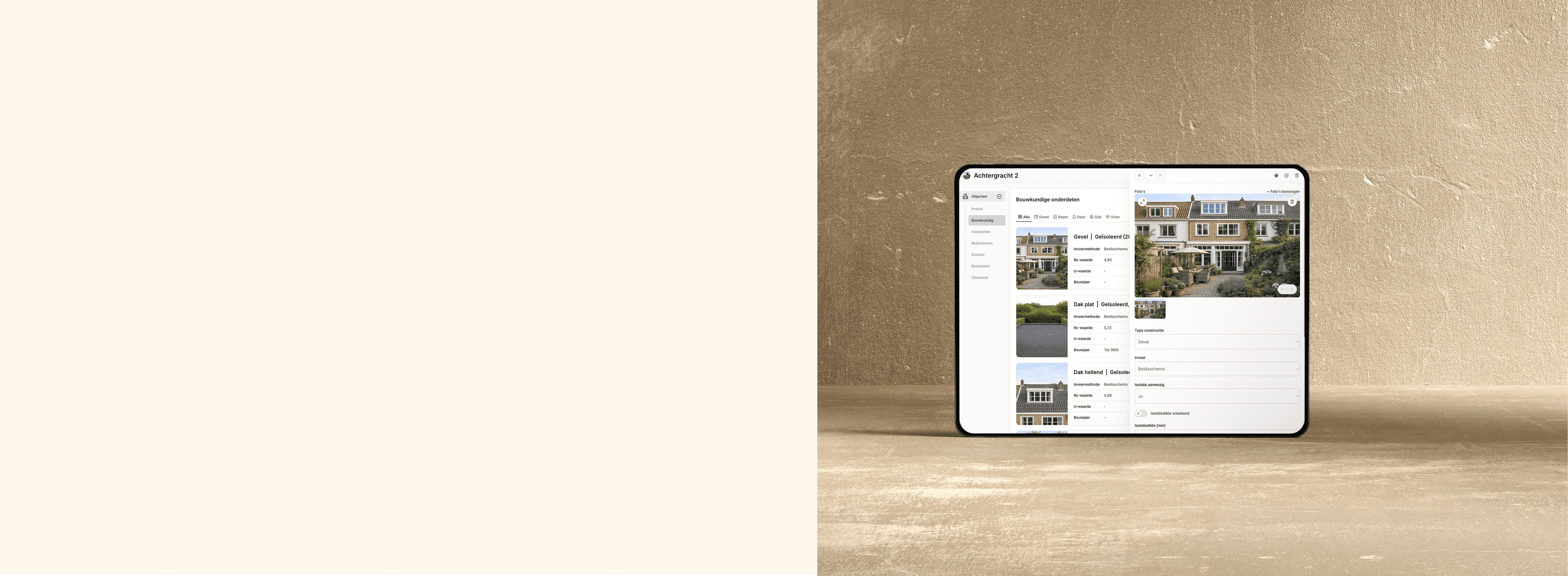 Bouwkundige onderdelen Label-wise