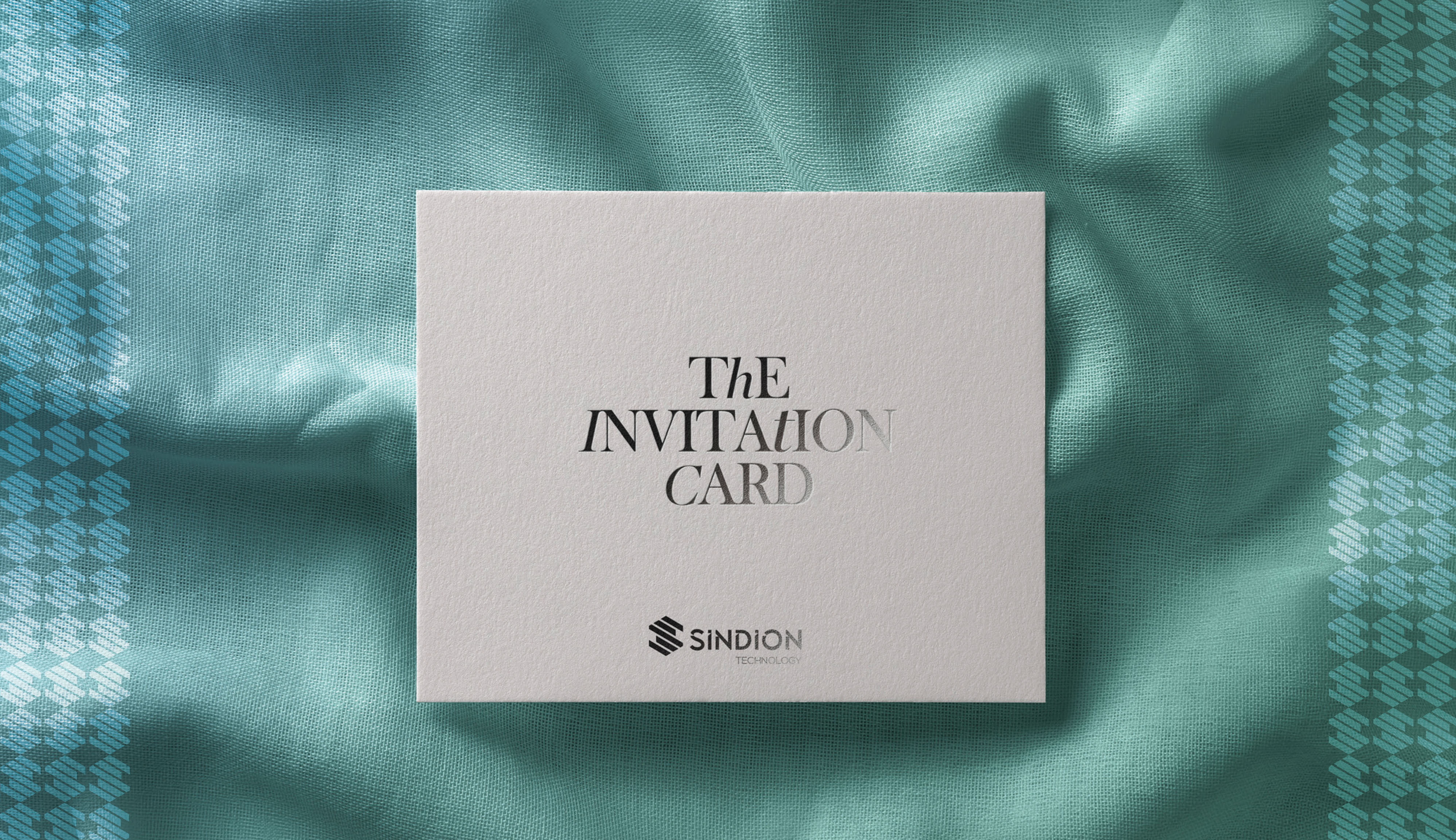 Stationery package design for Sindion including tech-themed business cards