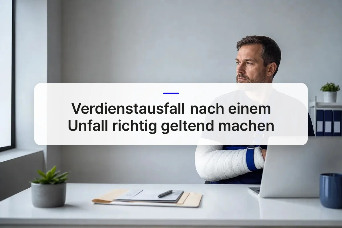 Verdienstausfall Unfall geltend machen overview