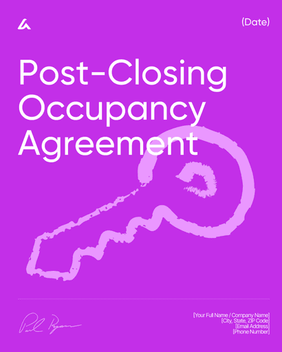 Post-Closing Occupancy Agreement