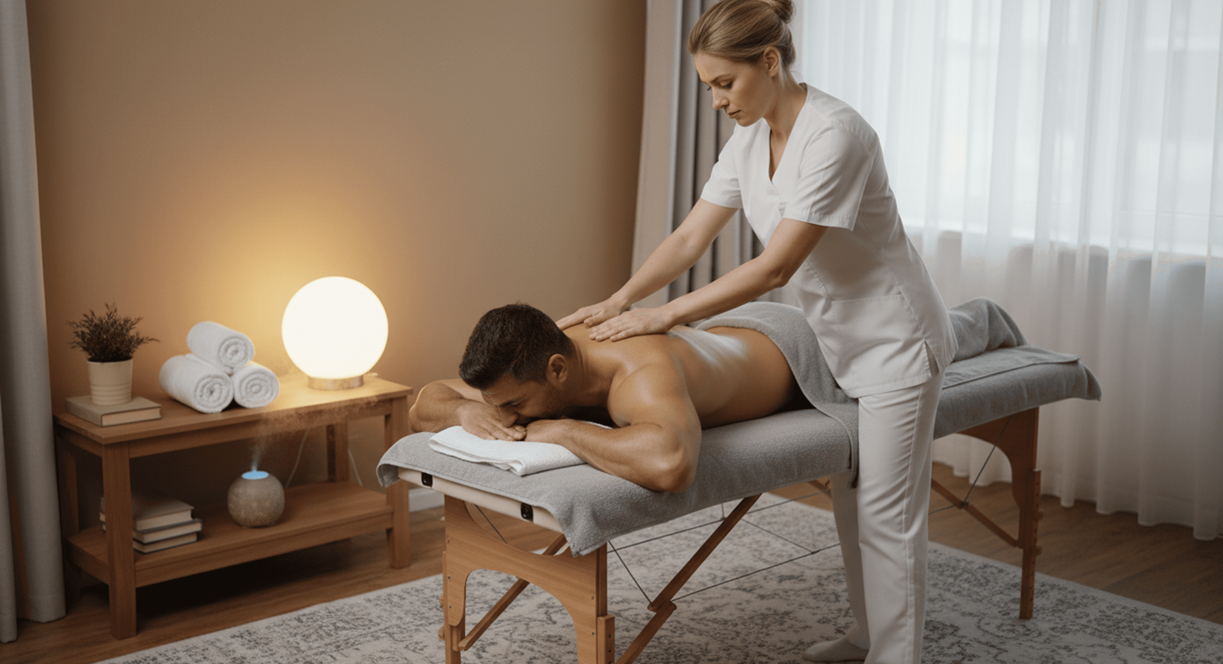 Massage service page on Bukeen for booking wellness appointments