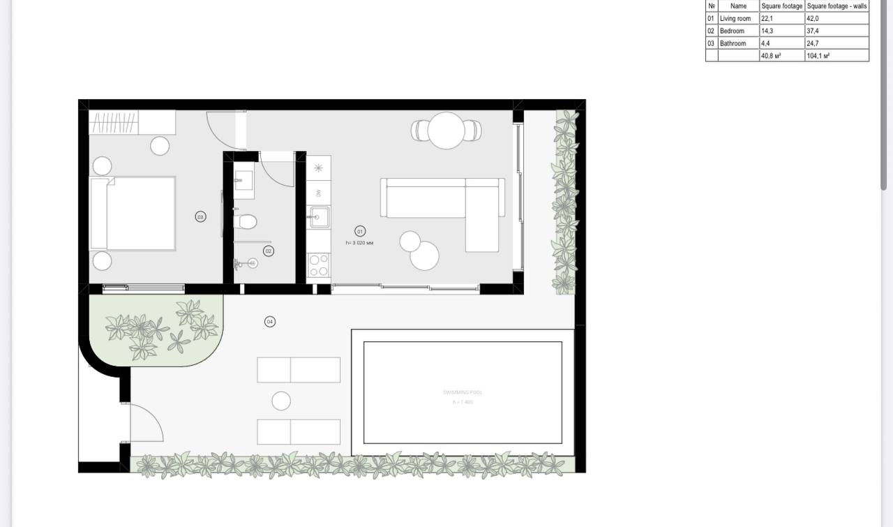 1-bedroom villa in Surfside project, Uluwatu (Bukit)