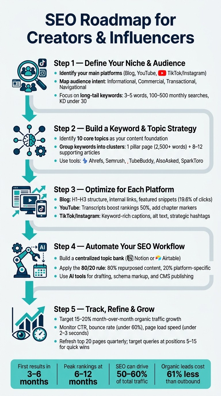 SEO Roadmap for Creators: From Niche to Long-Term Traffic Growth