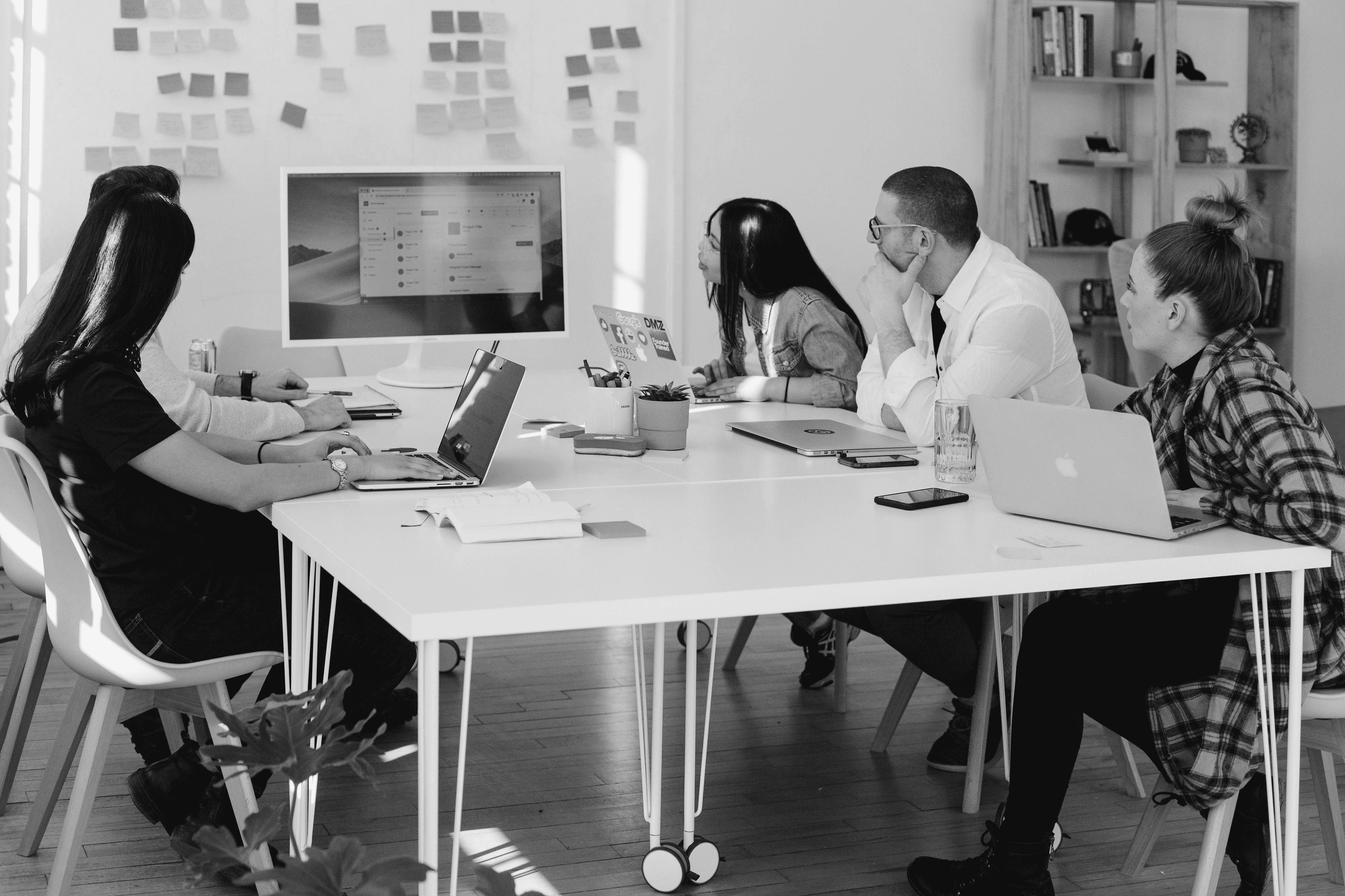 people working together