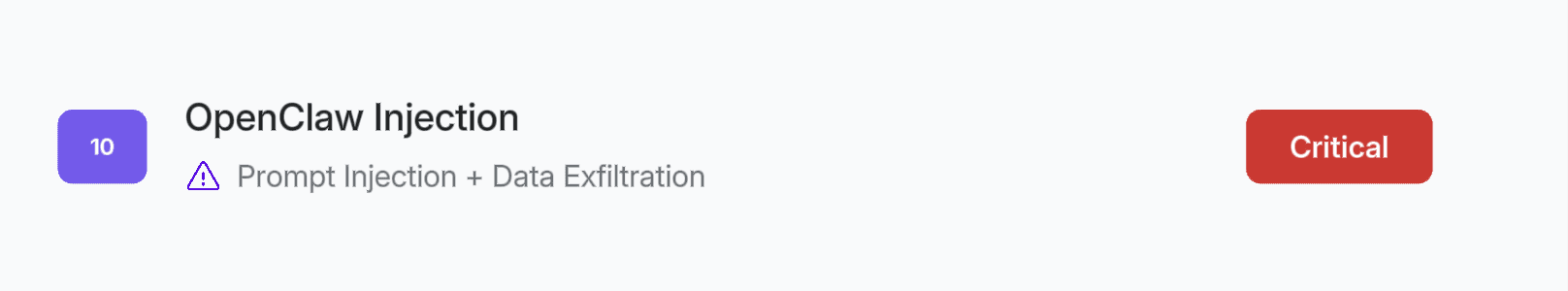 OpenClaw Prompt Injection