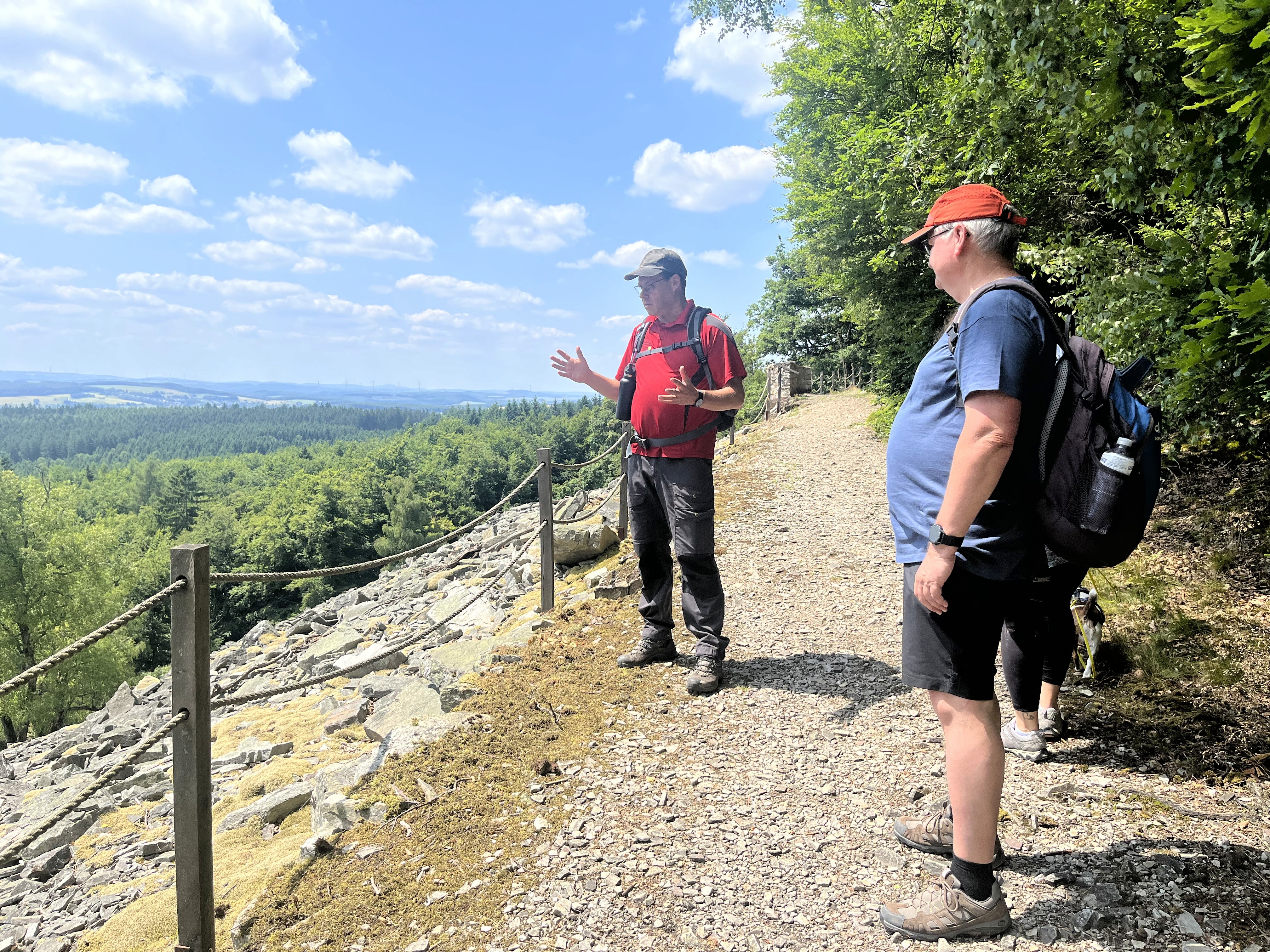 At the Mörschieder Burr with a national park guide