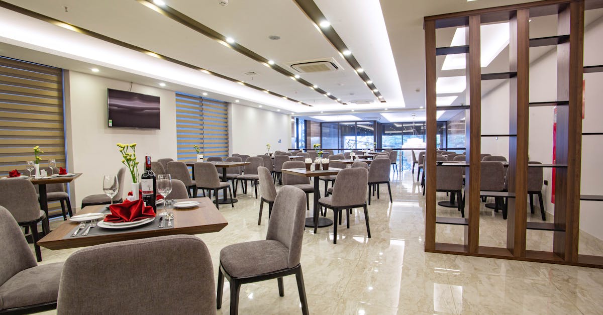 Spacious, modern restaurant dining area with stylish decor in Hà Nội, Vietnam.